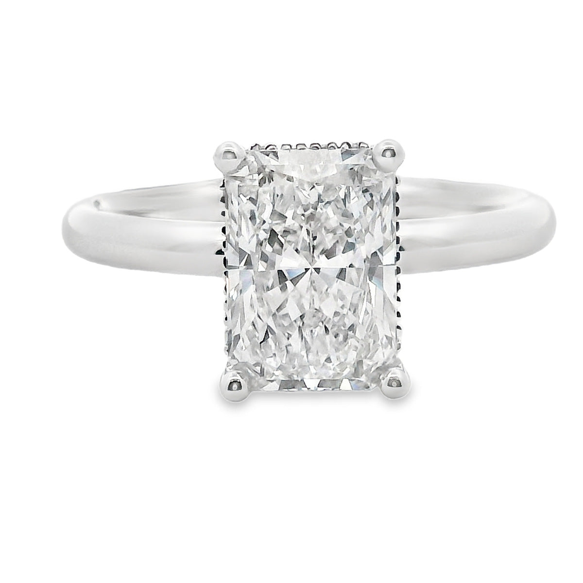 18ct White Gold 2.12ct Lab Grown Engagement Ring