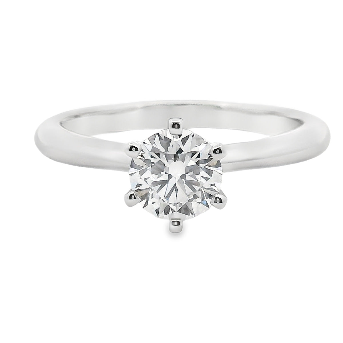 18ct White Gold 0.76ct Lab Grown Engagement Ring
