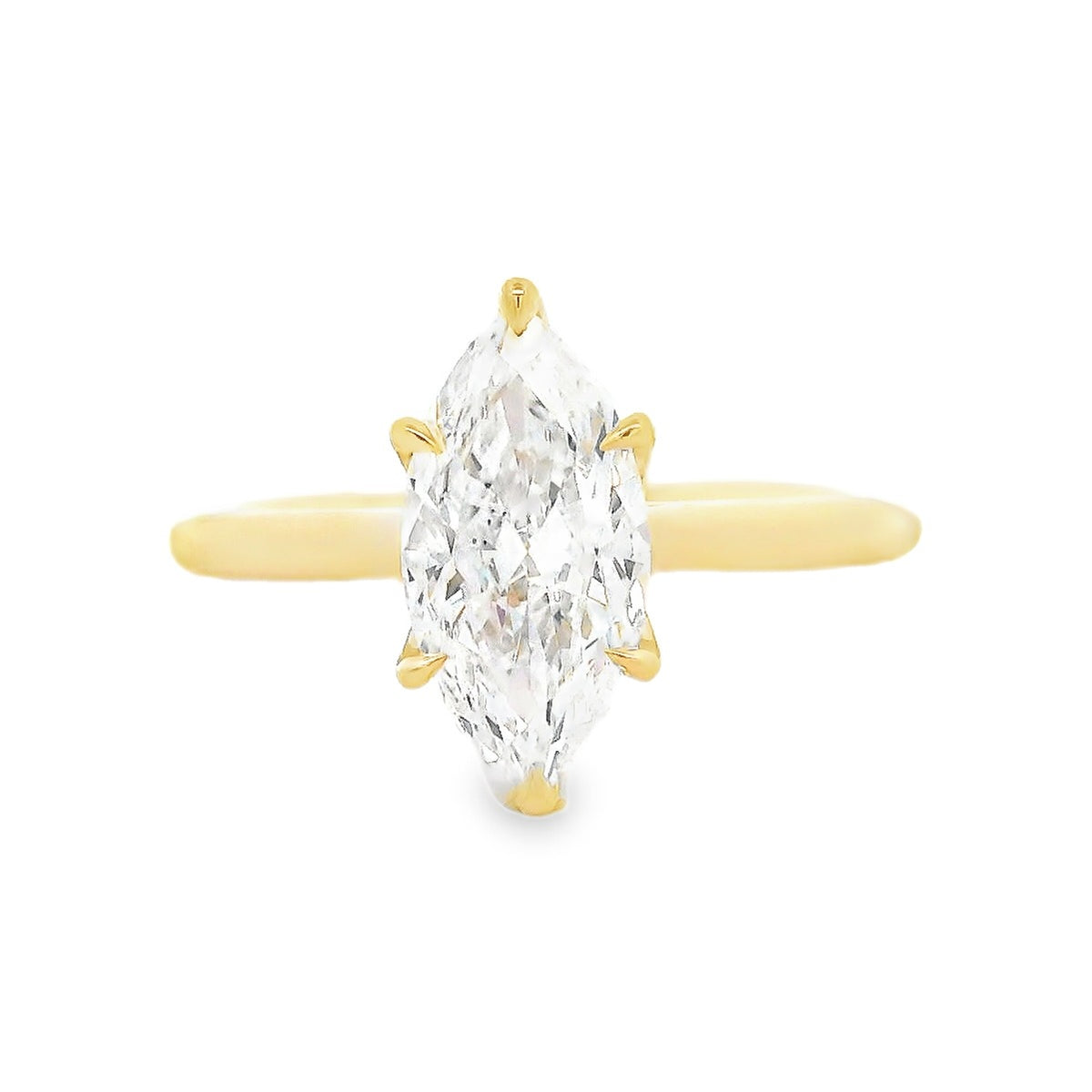 18ct Yellow Gold 1.51ct Lab Grown Diamond Engagement Ring