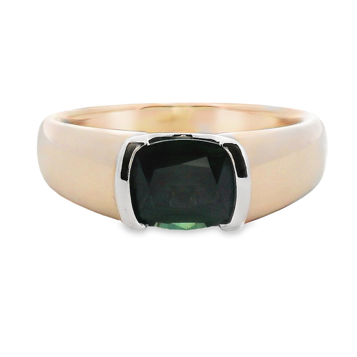 9ct Yellow & White Gold Sapphire Ring