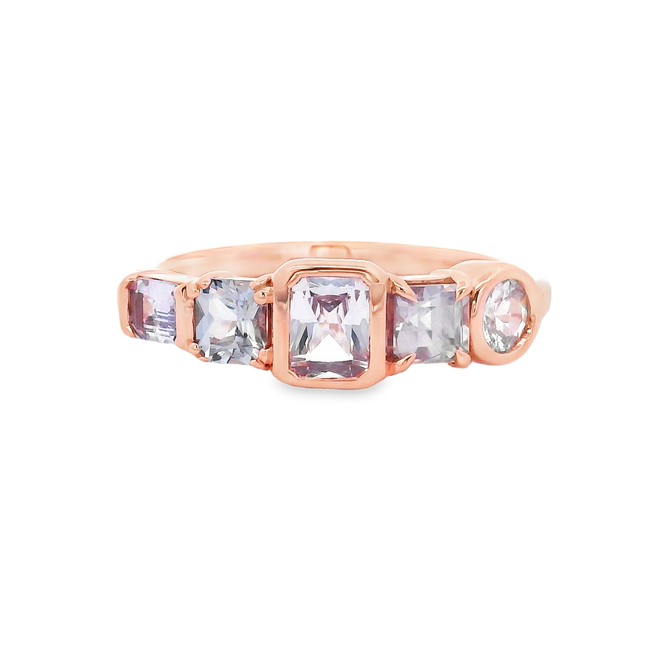 9ct Rose Gold Spinel Multi Shape Ring