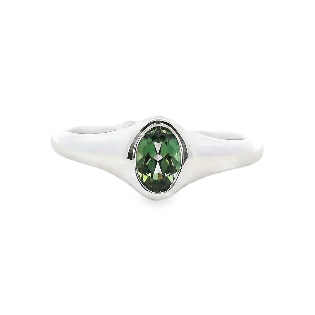 9ct White Gold Parti Sapphire Ring