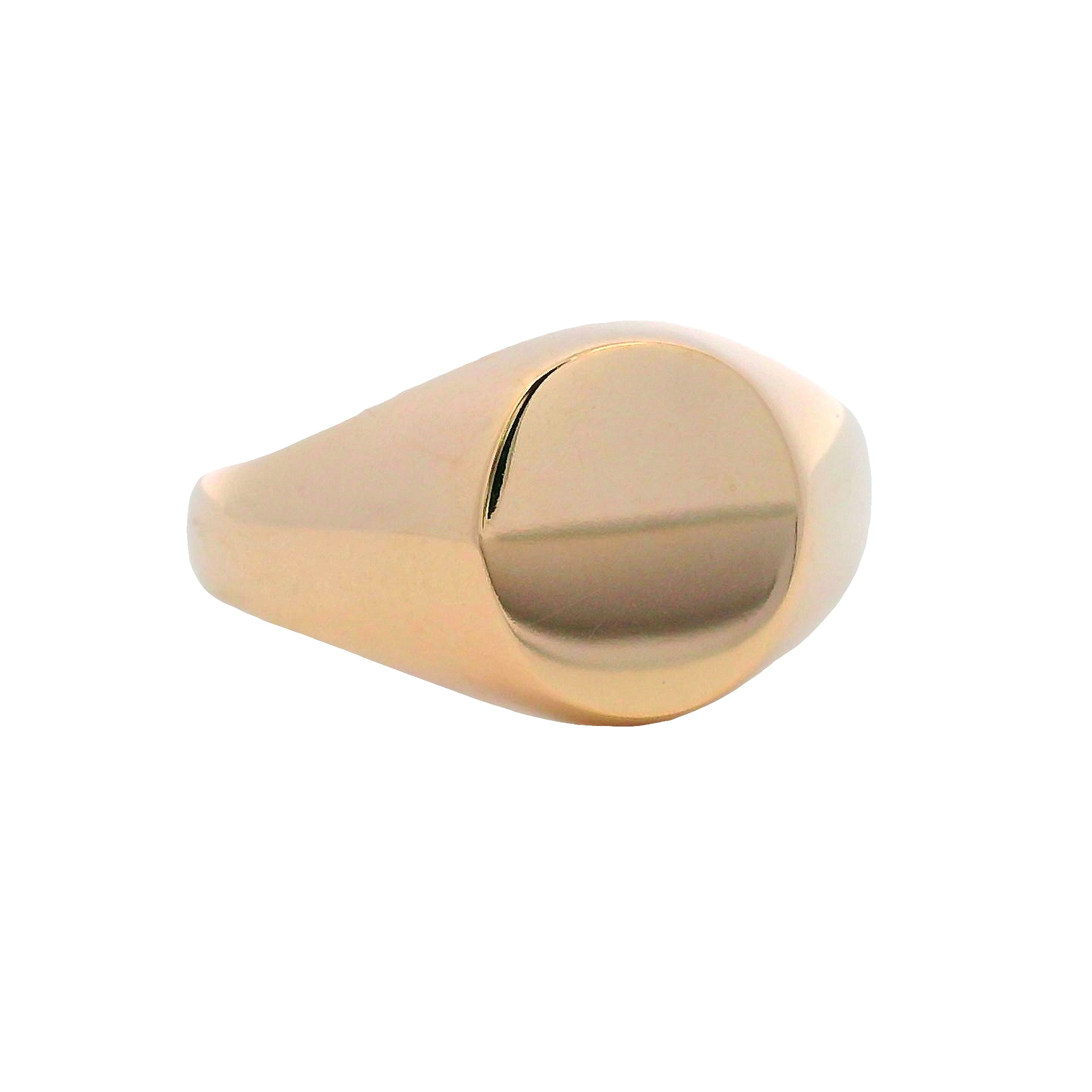 9ct Yellow Gold Oval Singet Ring