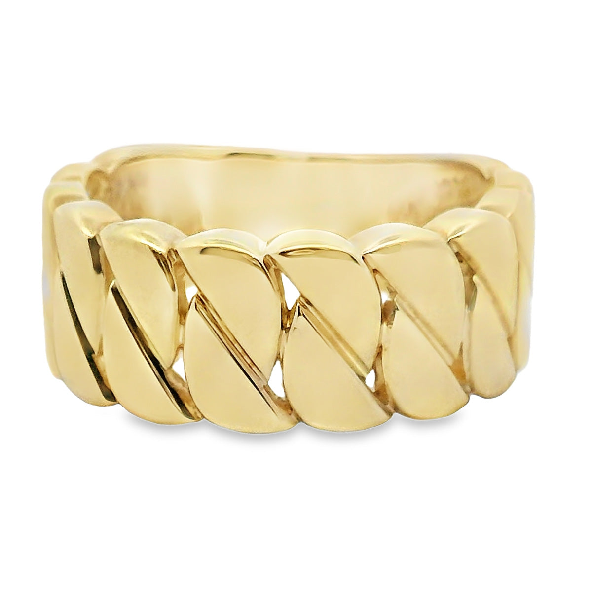 9ct Yellow Gold Woven Dress Ring