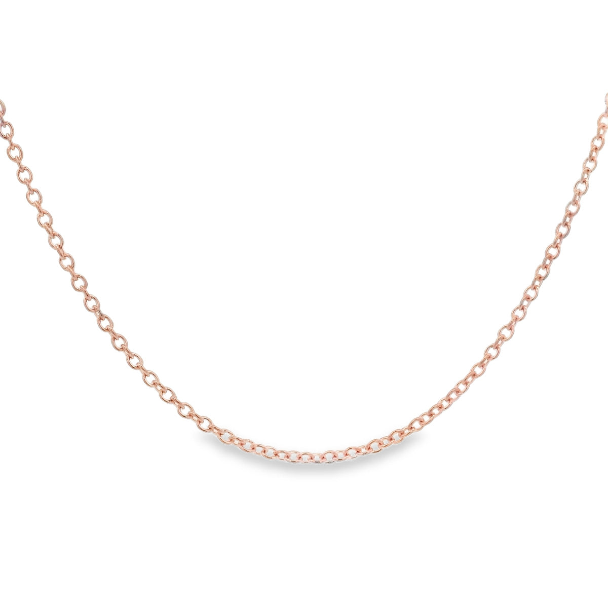9ct Rose Gold 45cm Cable Chain