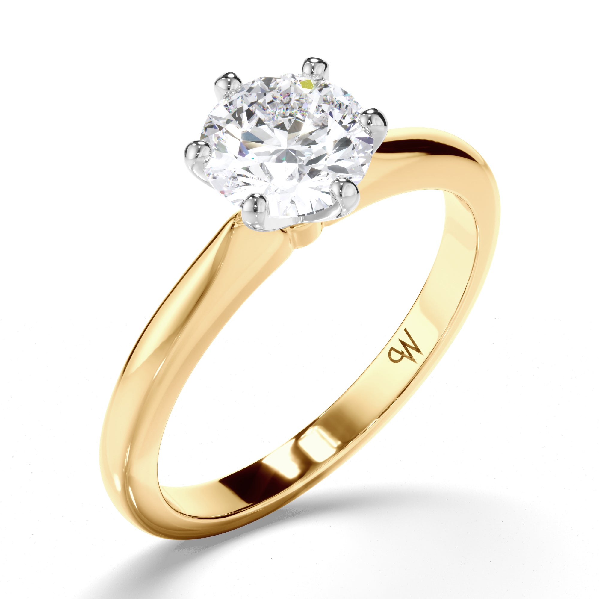 Round Diamond Solitaire Engagement Ring