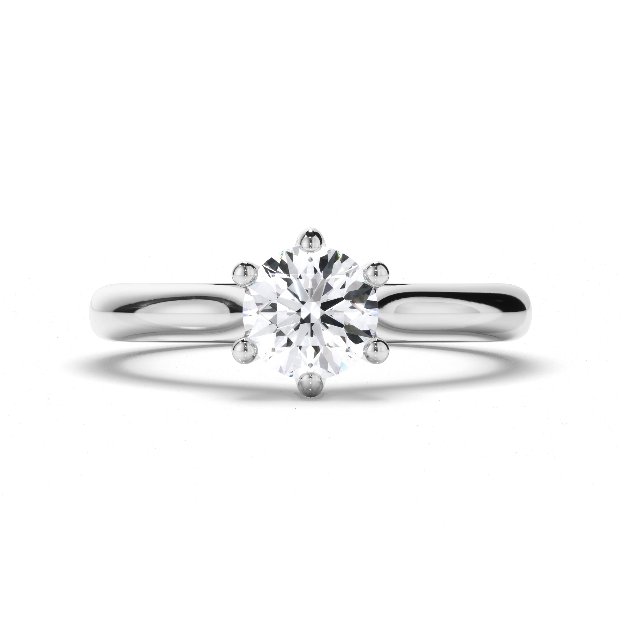 Round Diamond Solitaire Engagement Ring
