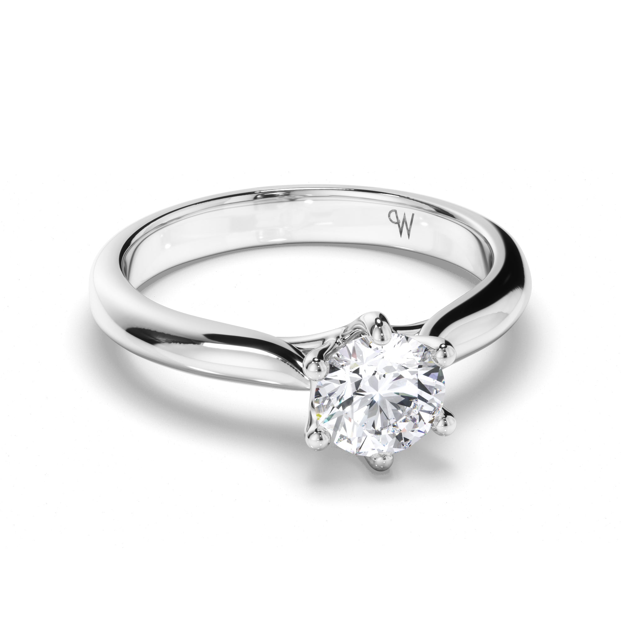 Round Diamond Solitaire Engagement Ring