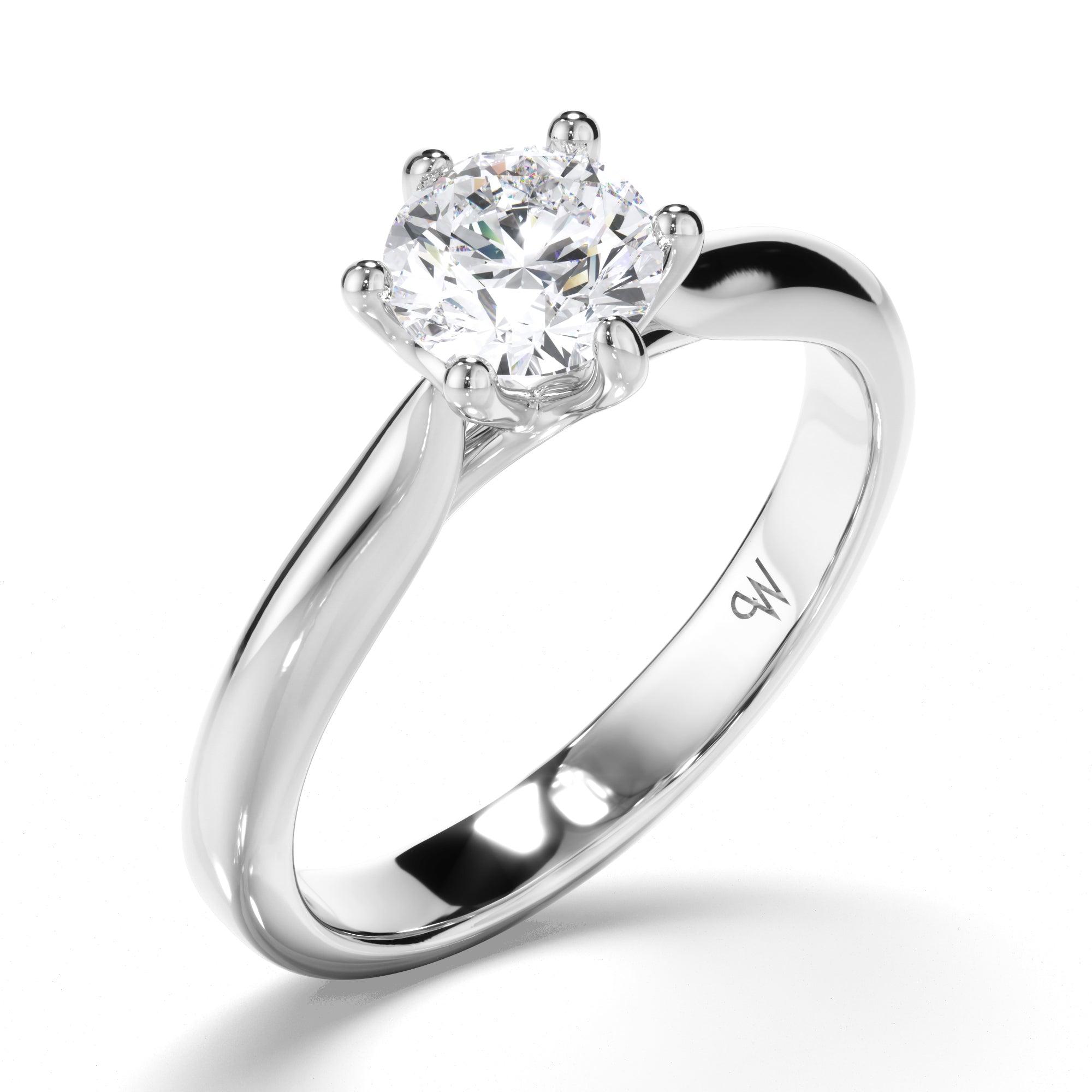 Round Diamond Solitaire Engagement Ring