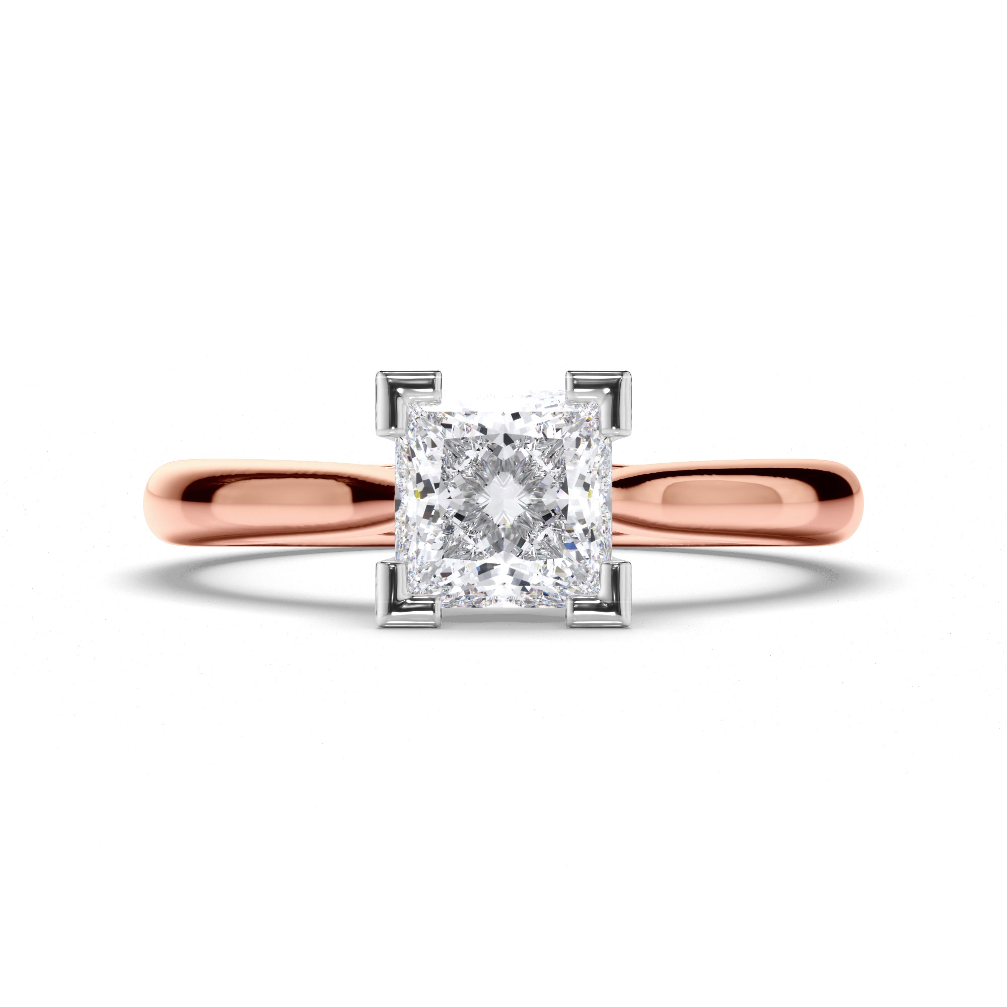 Princess Cut Diamond Solitaire Engagement Ring
