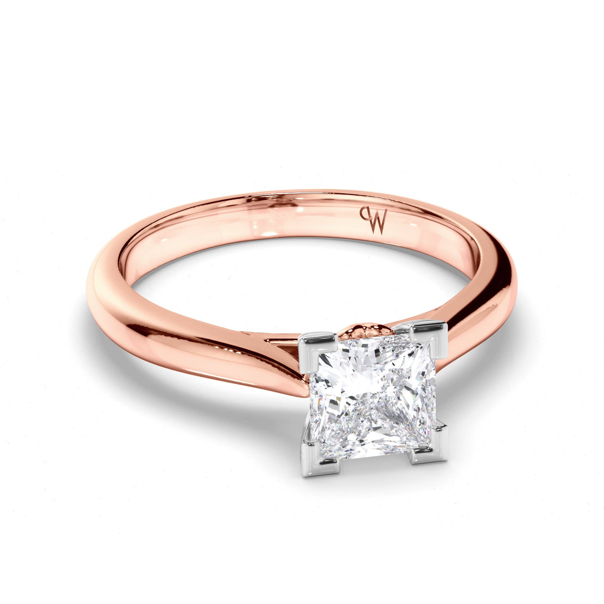 Princess Cut Diamond Solitaire Engagement Ring