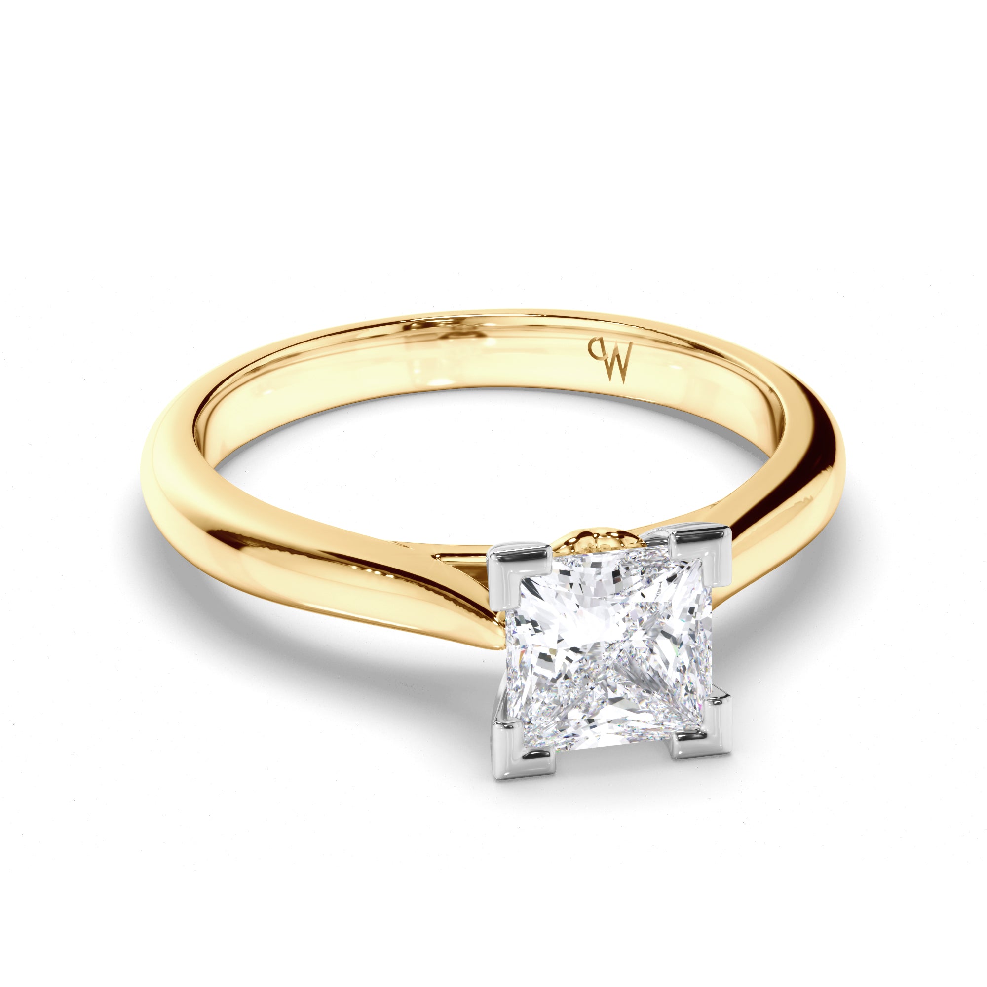 Princess Cut Diamond Solitaire Engagement Ring