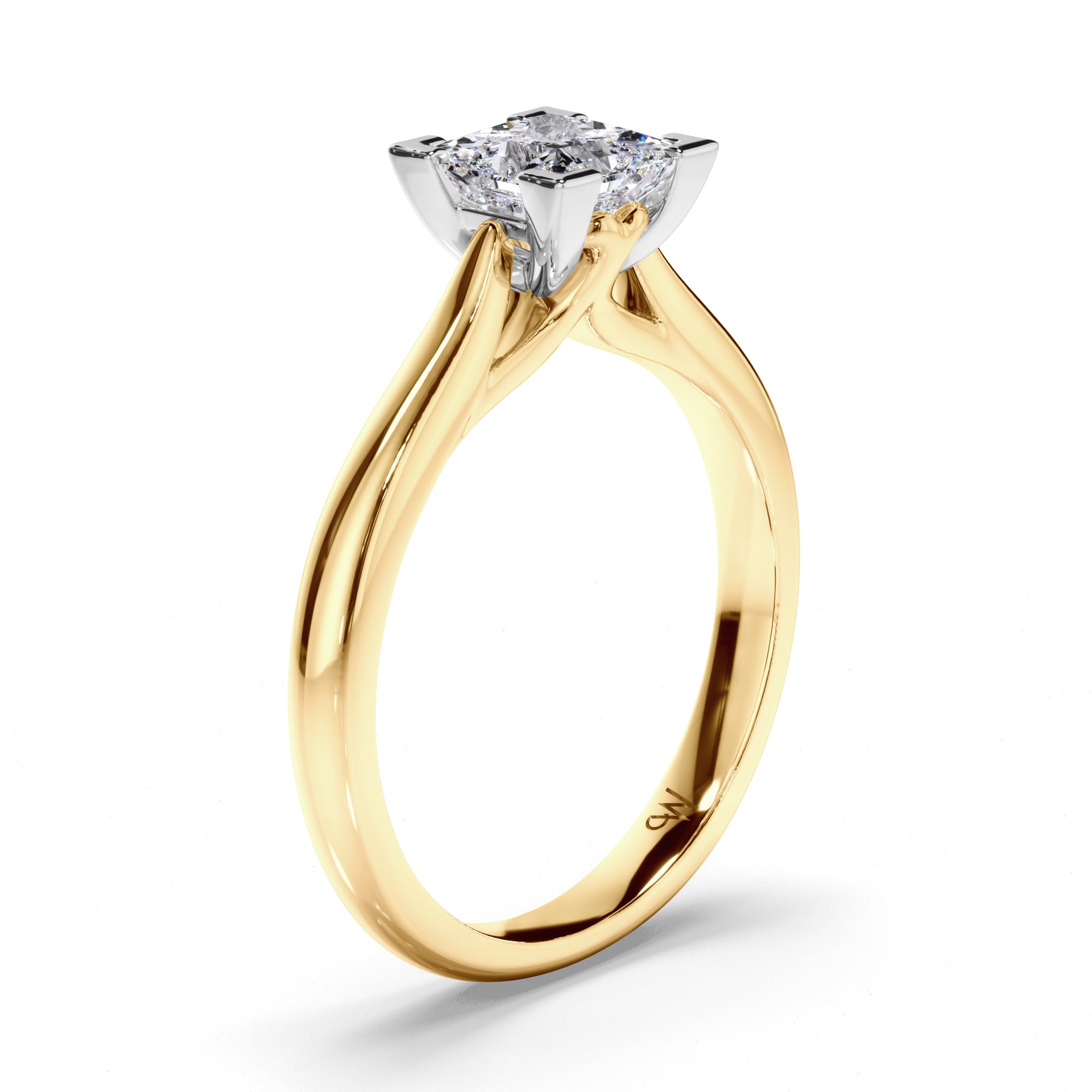 Princess Cut Diamond Solitaire Engagement Ring