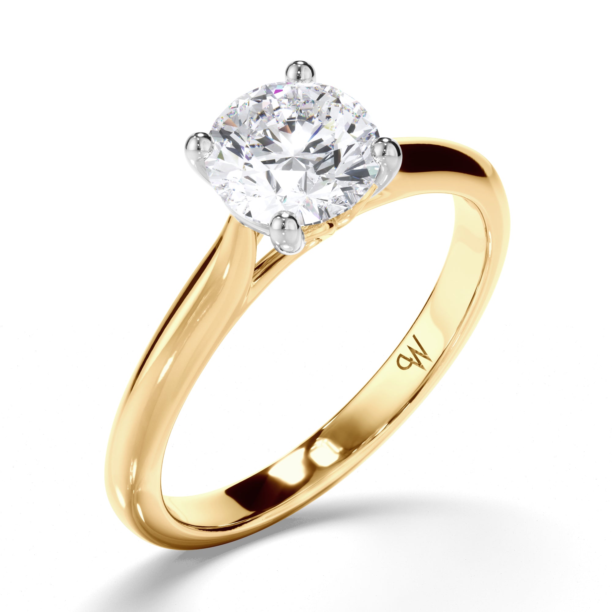 Round Diamond Solitaire Engagement Ring