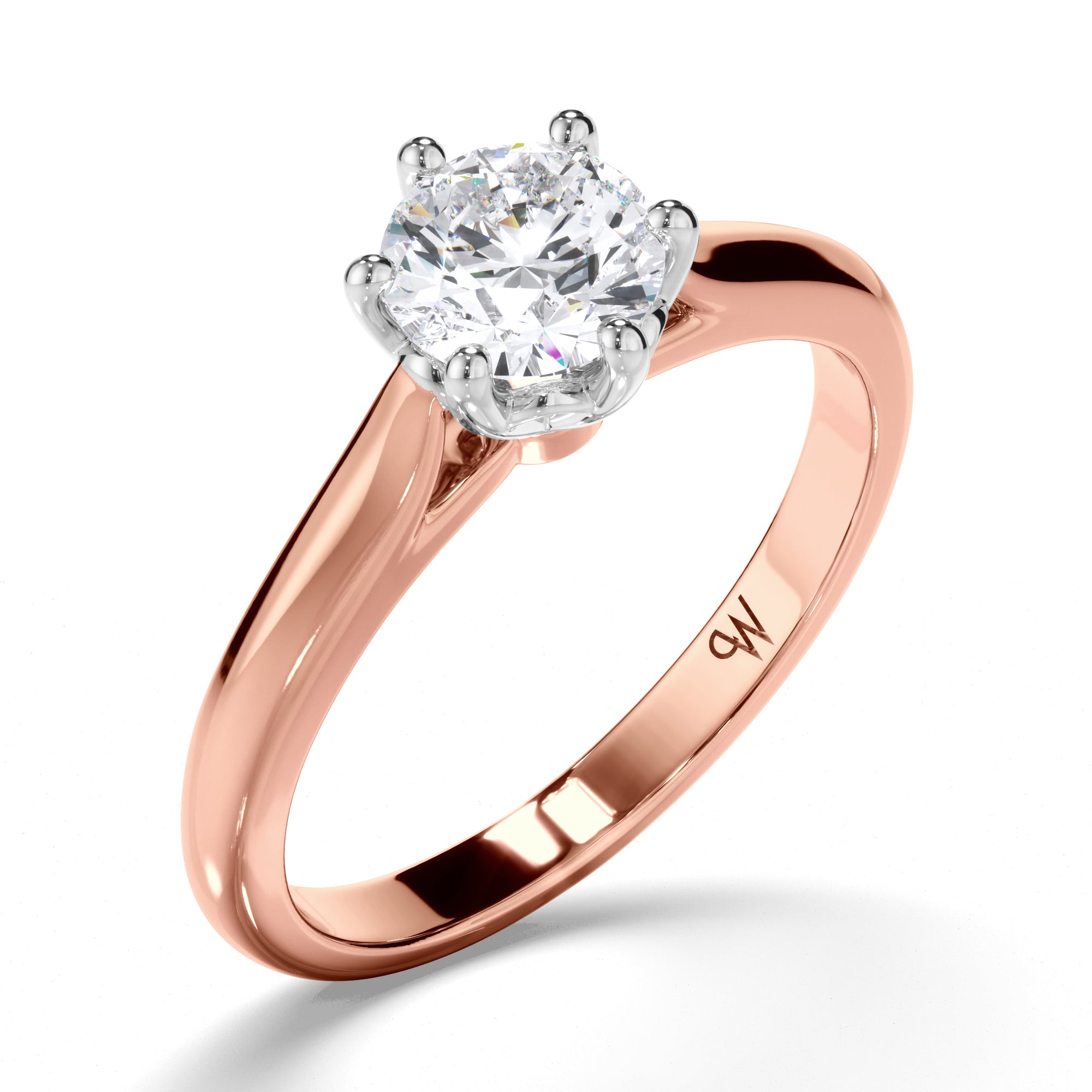 Round Diamond Solitaire Engagement Ring