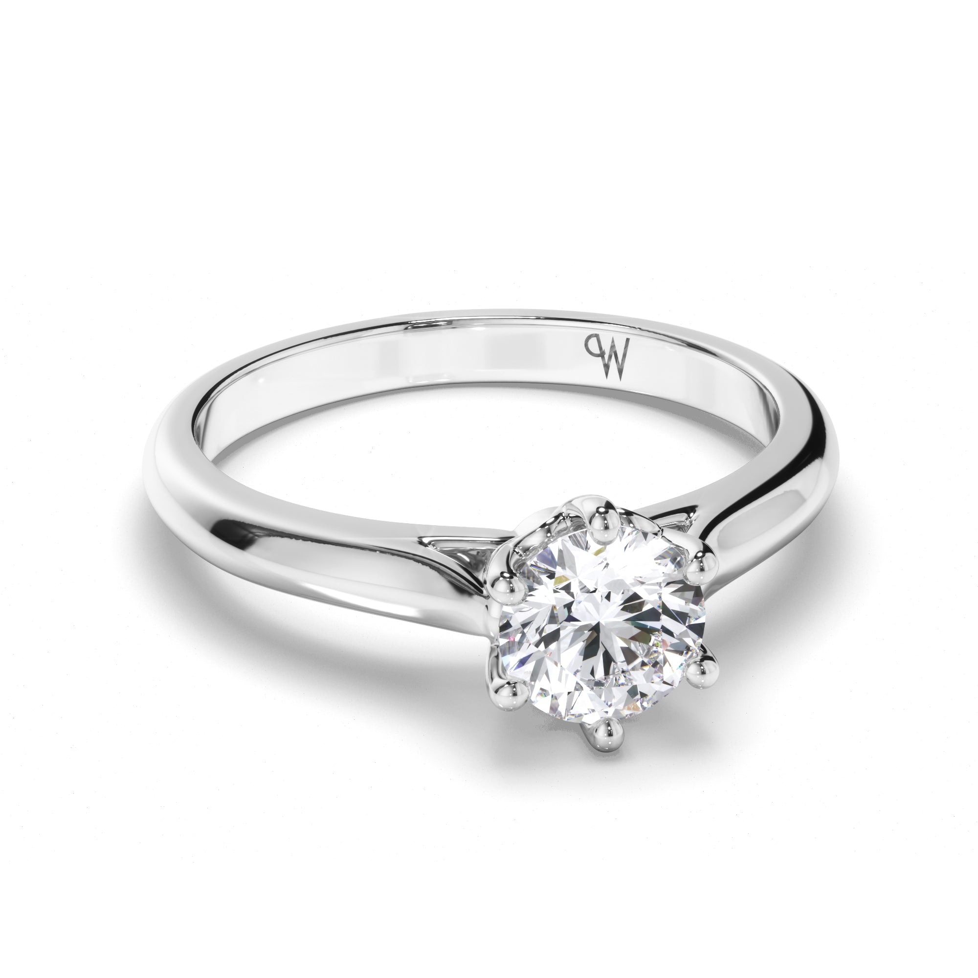 Round Diamond Solitaire Engagement Ring