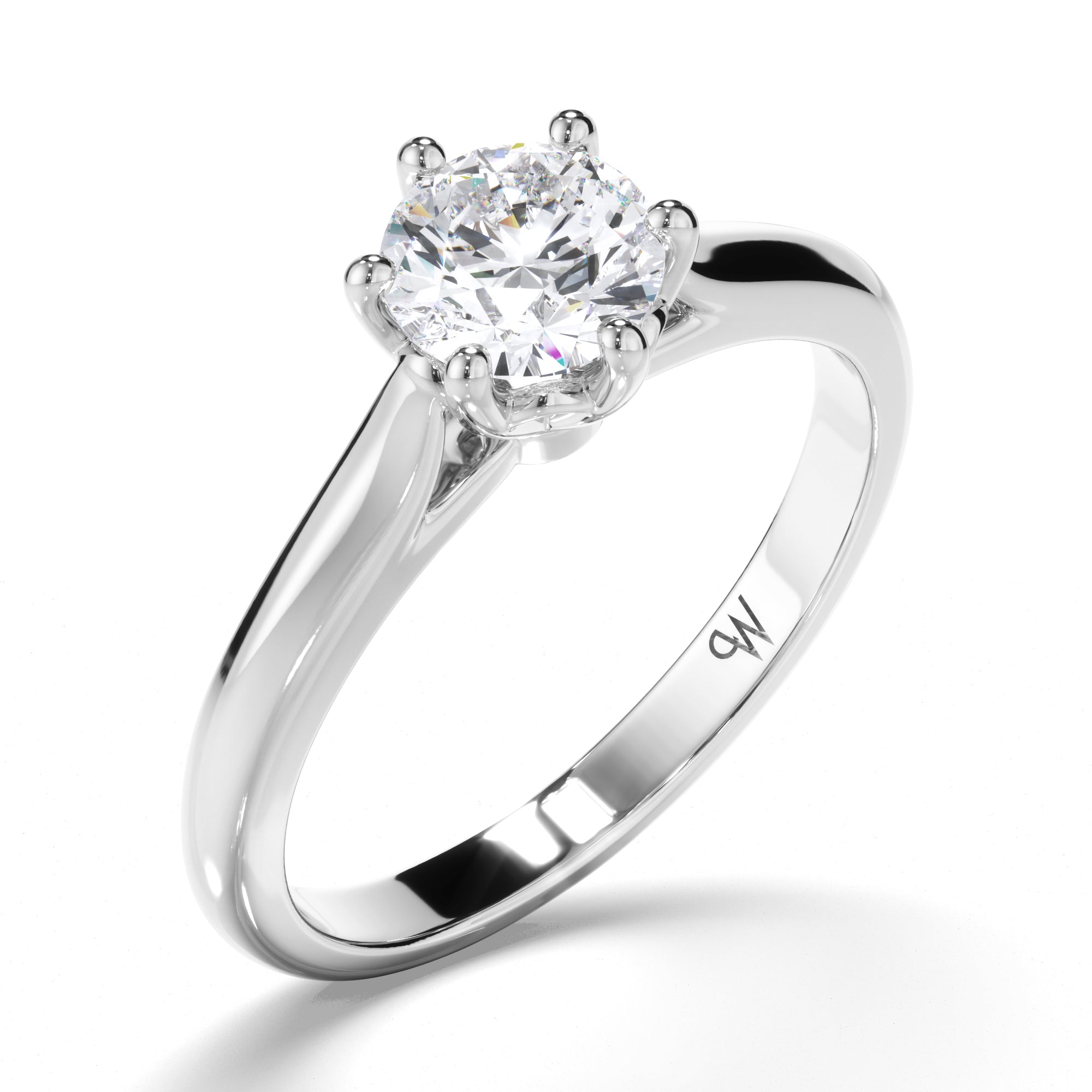 Round Diamond Solitaire Engagement Ring