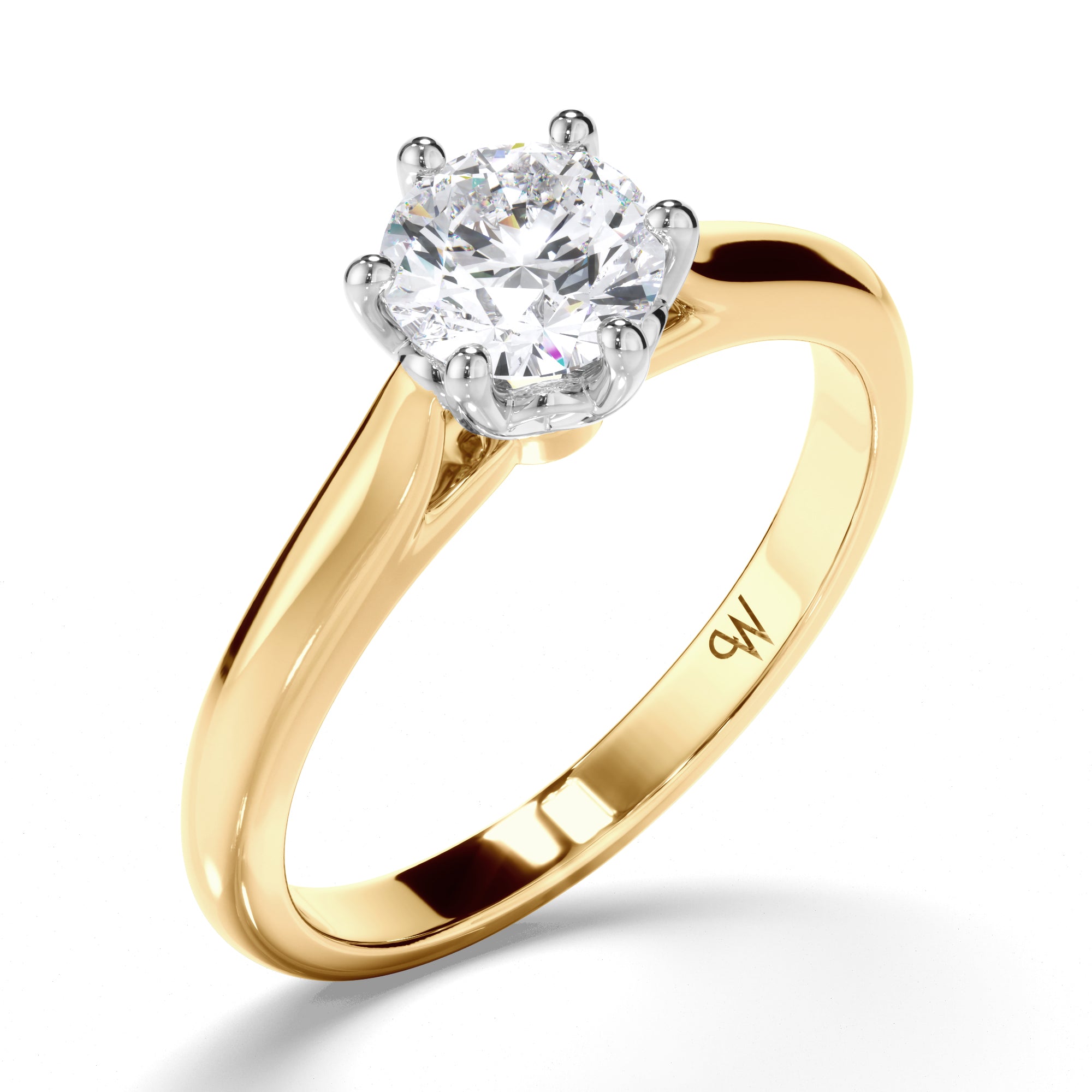 Round Diamond Solitaire Engagement Ring