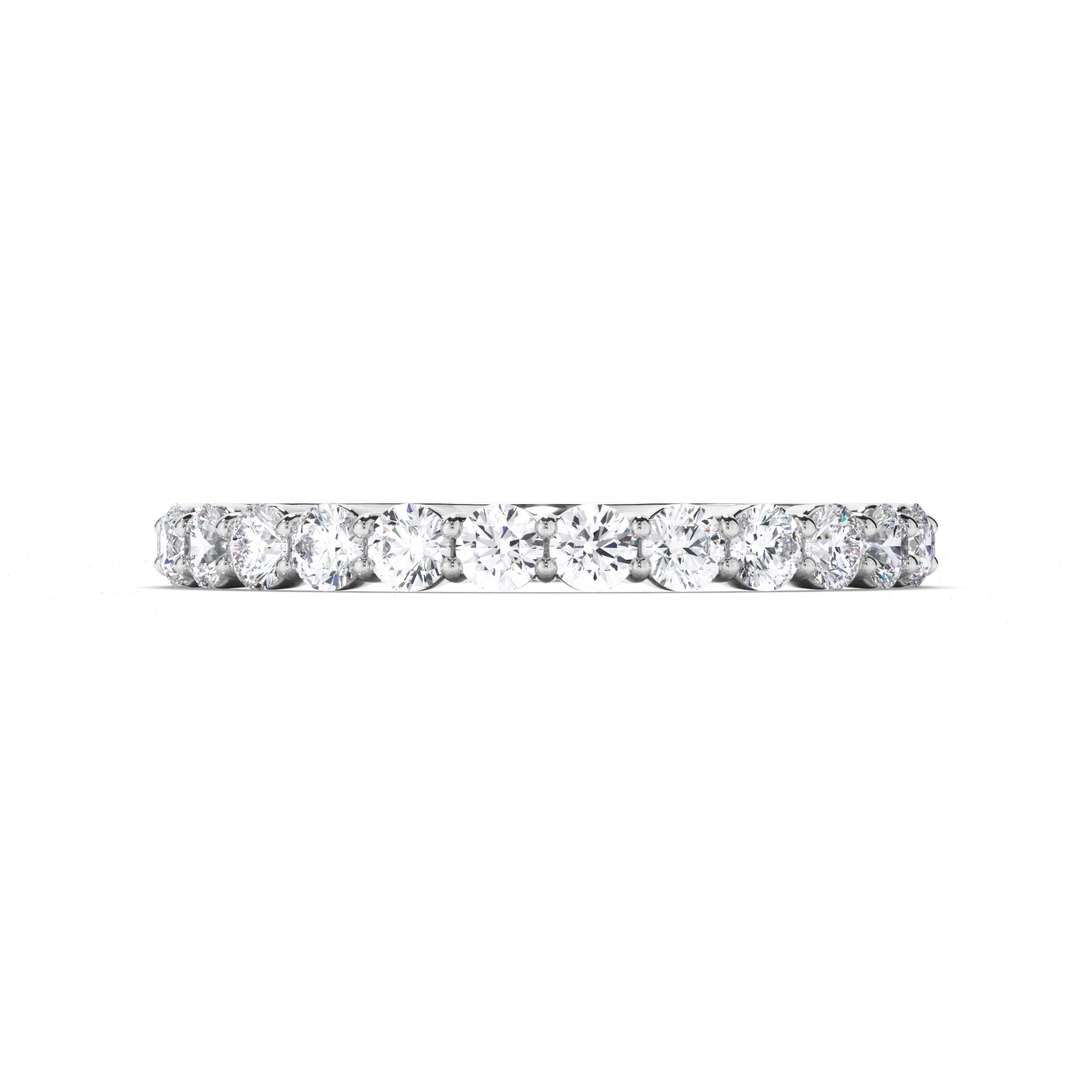 Round Brilliant Cut Claw Diamond Wedding Ring