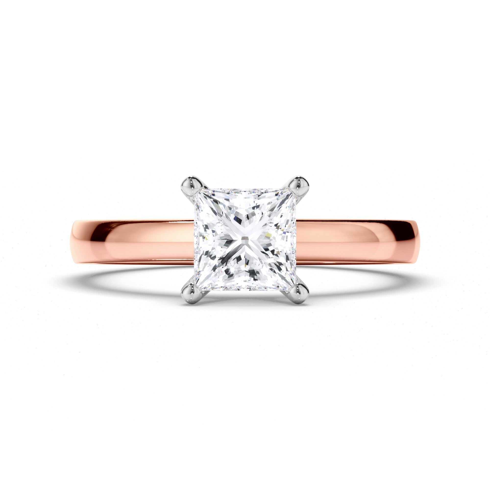 Princess Cut Diamond Solitaire Engagement Ring