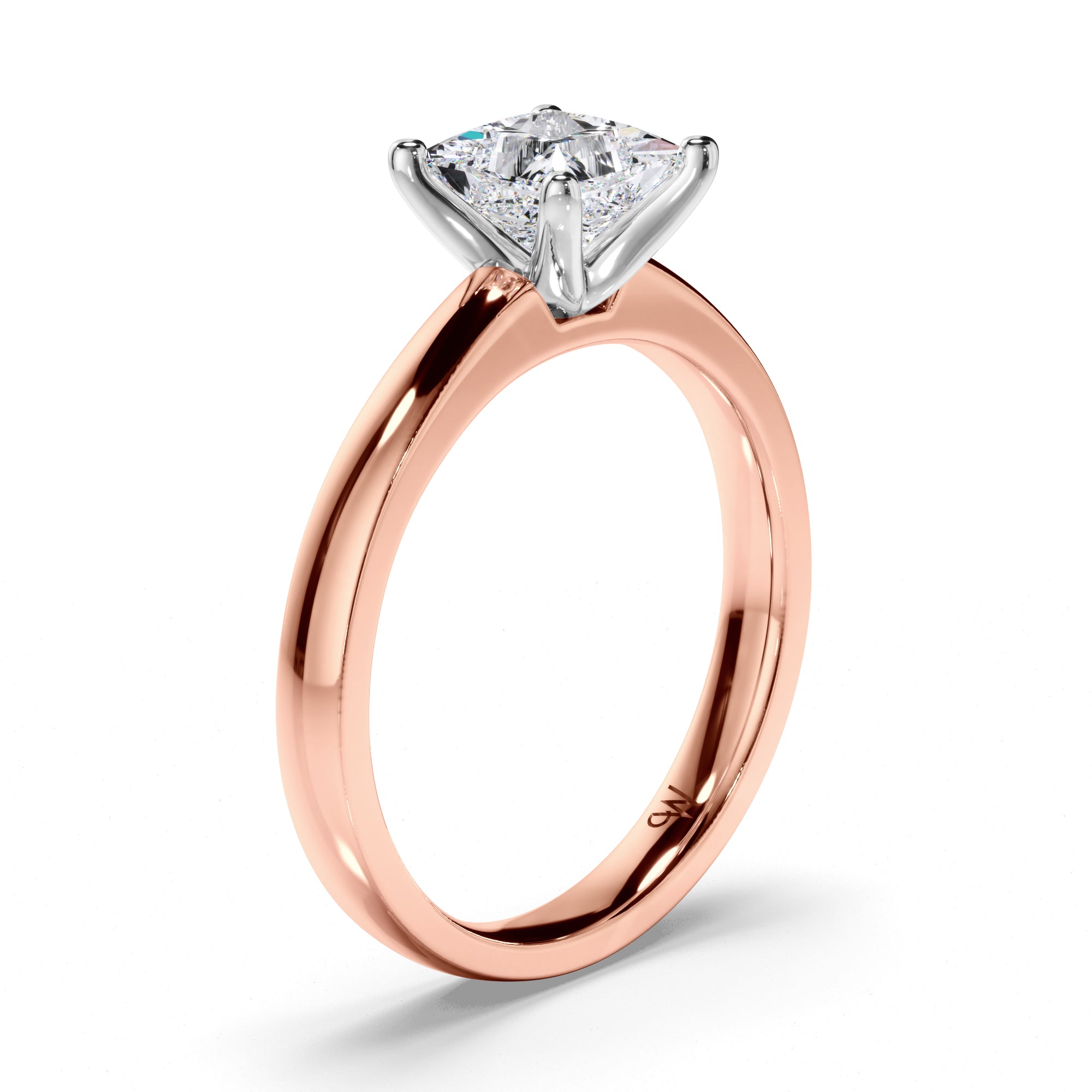 Princess Cut Diamond Solitaire Engagement Ring