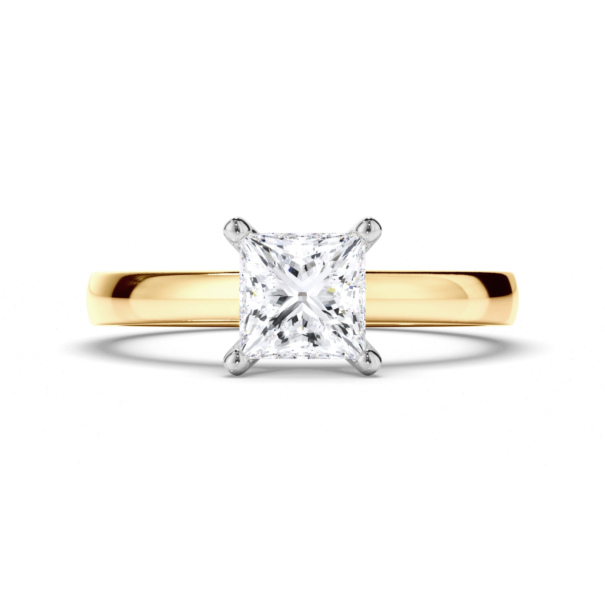 Princess Cut Diamond Solitaire Engagement Ring