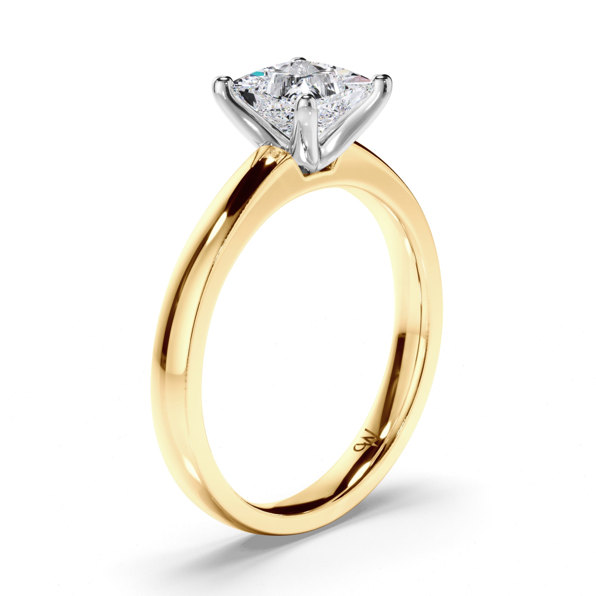 Princess Cut Diamond Solitaire Engagement Ring