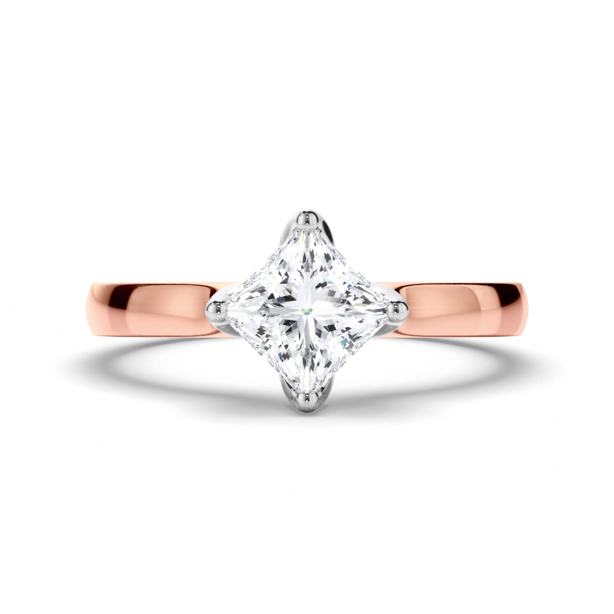 Princess Cut Diamond Solitaire Engagement Ring