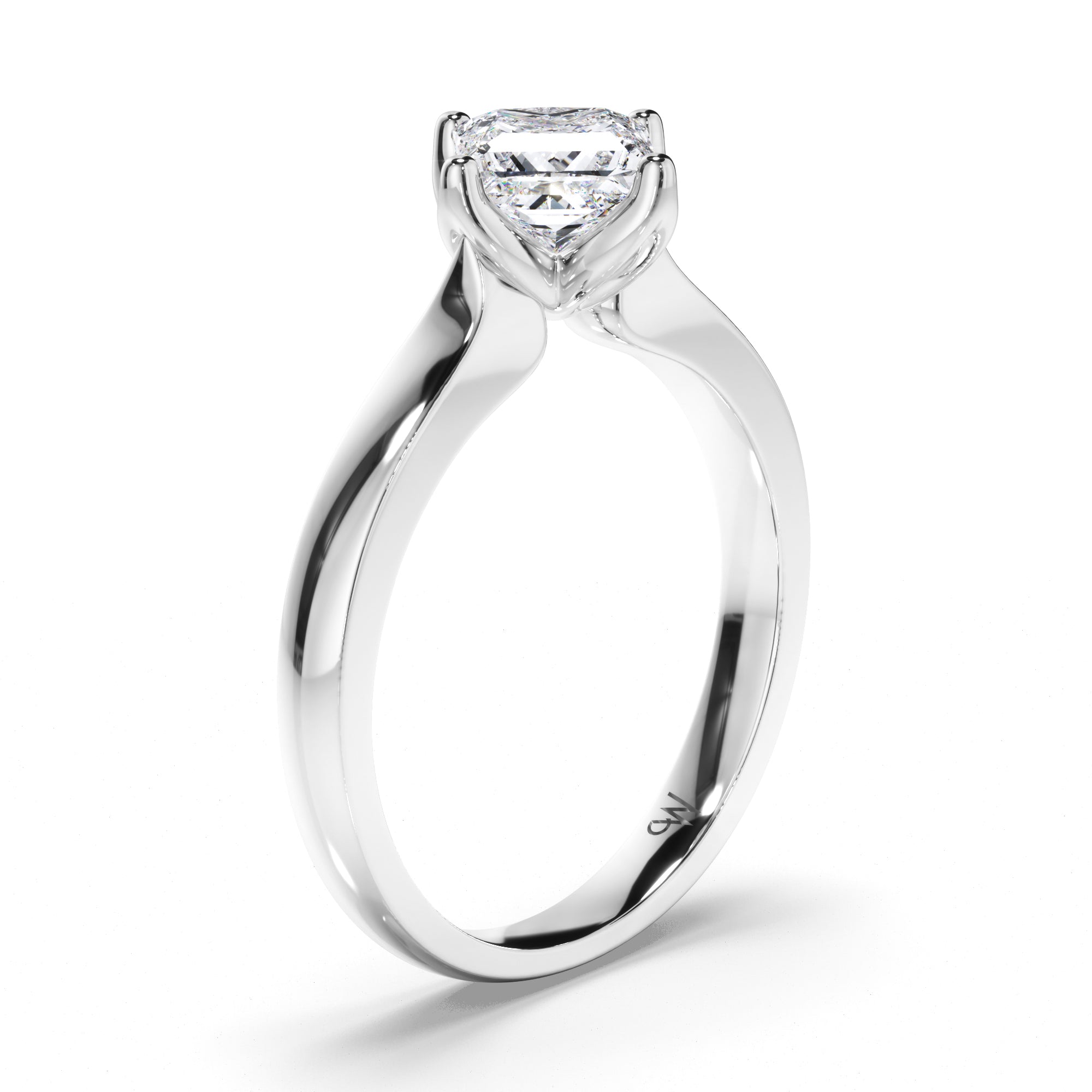 Princess Cut Diamond Solitaire Engagement Ring
