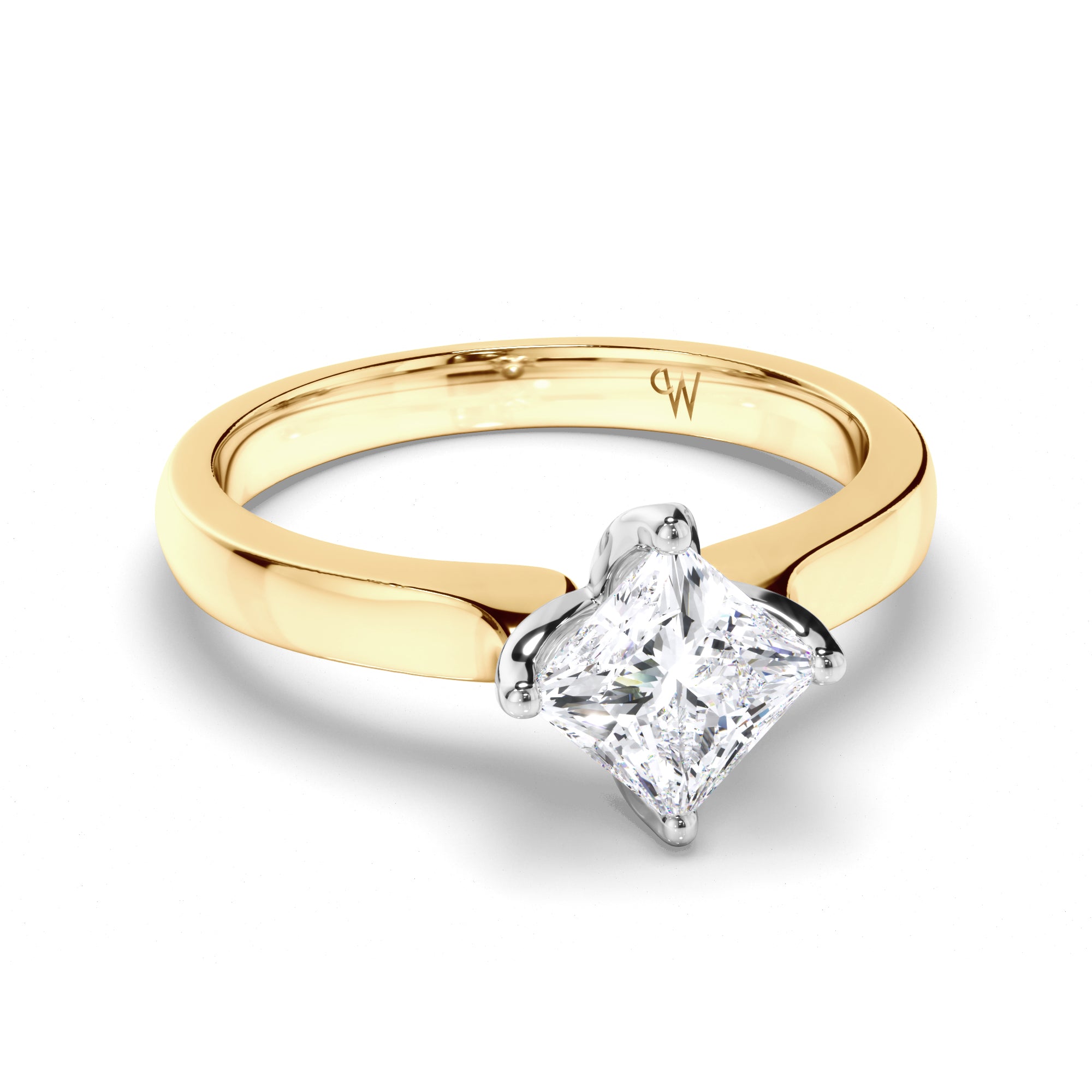 Princess Cut Diamond Solitaire Engagement Ring