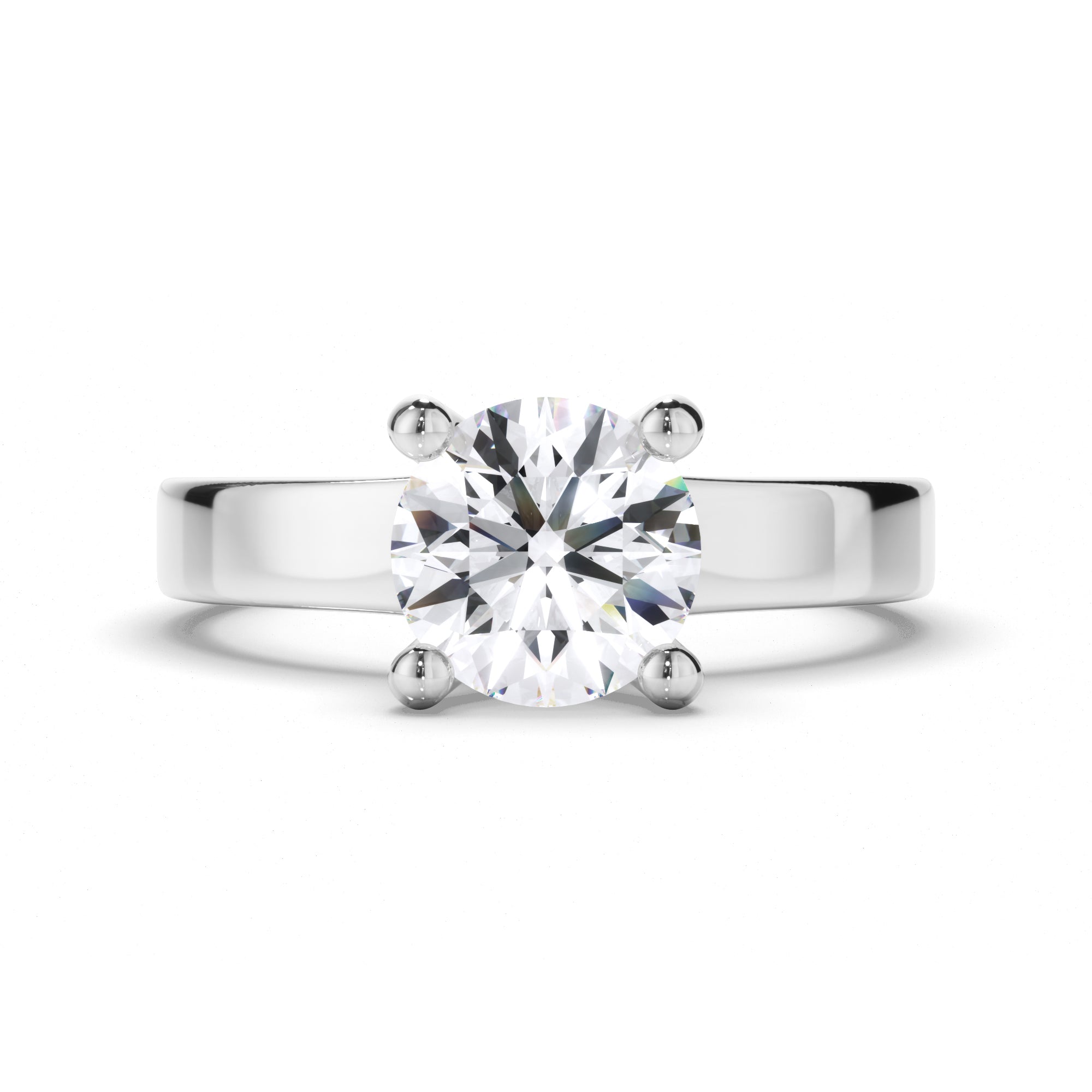 Round Diamond Solitaire Engagement Ring