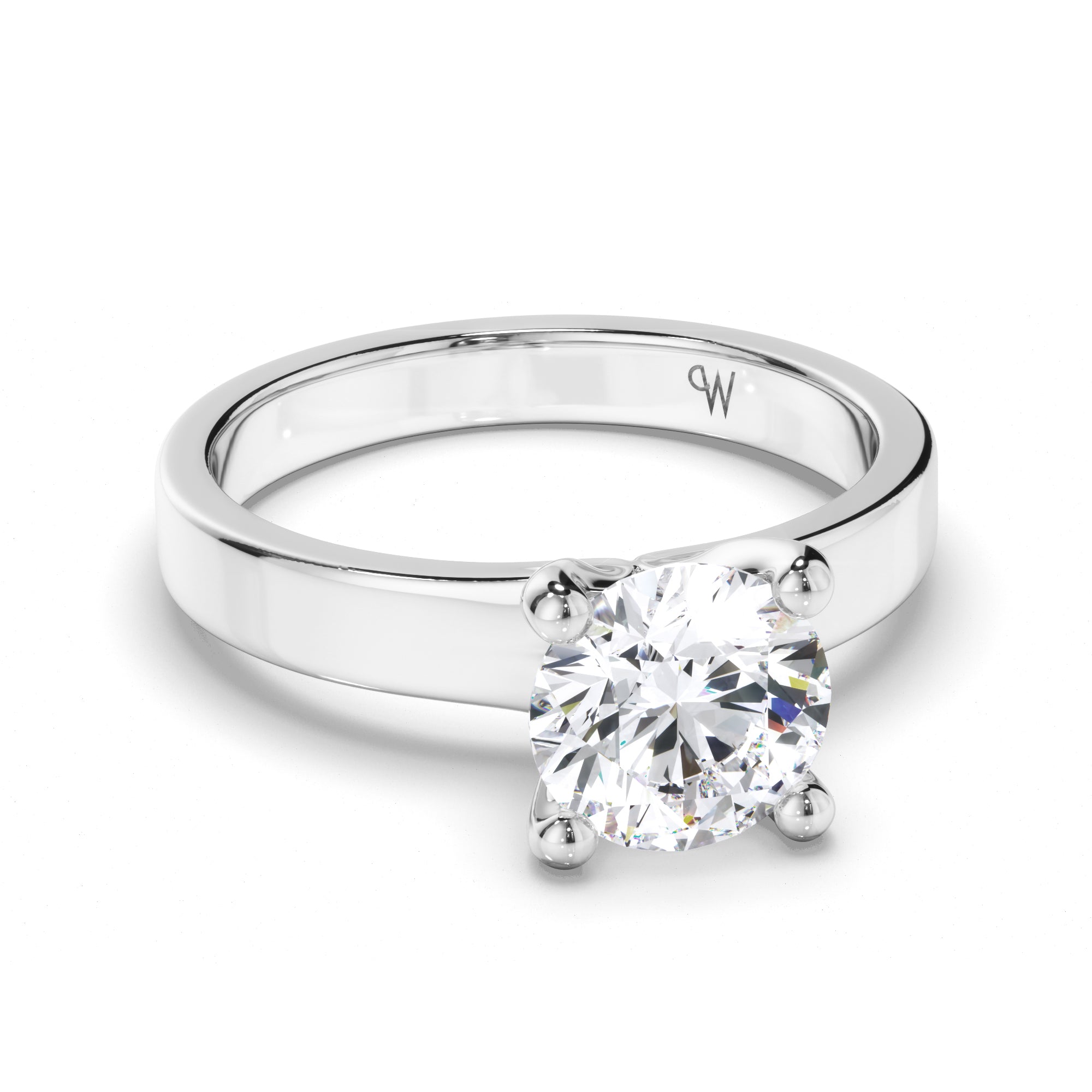 Round Diamond Solitaire Engagement Ring
