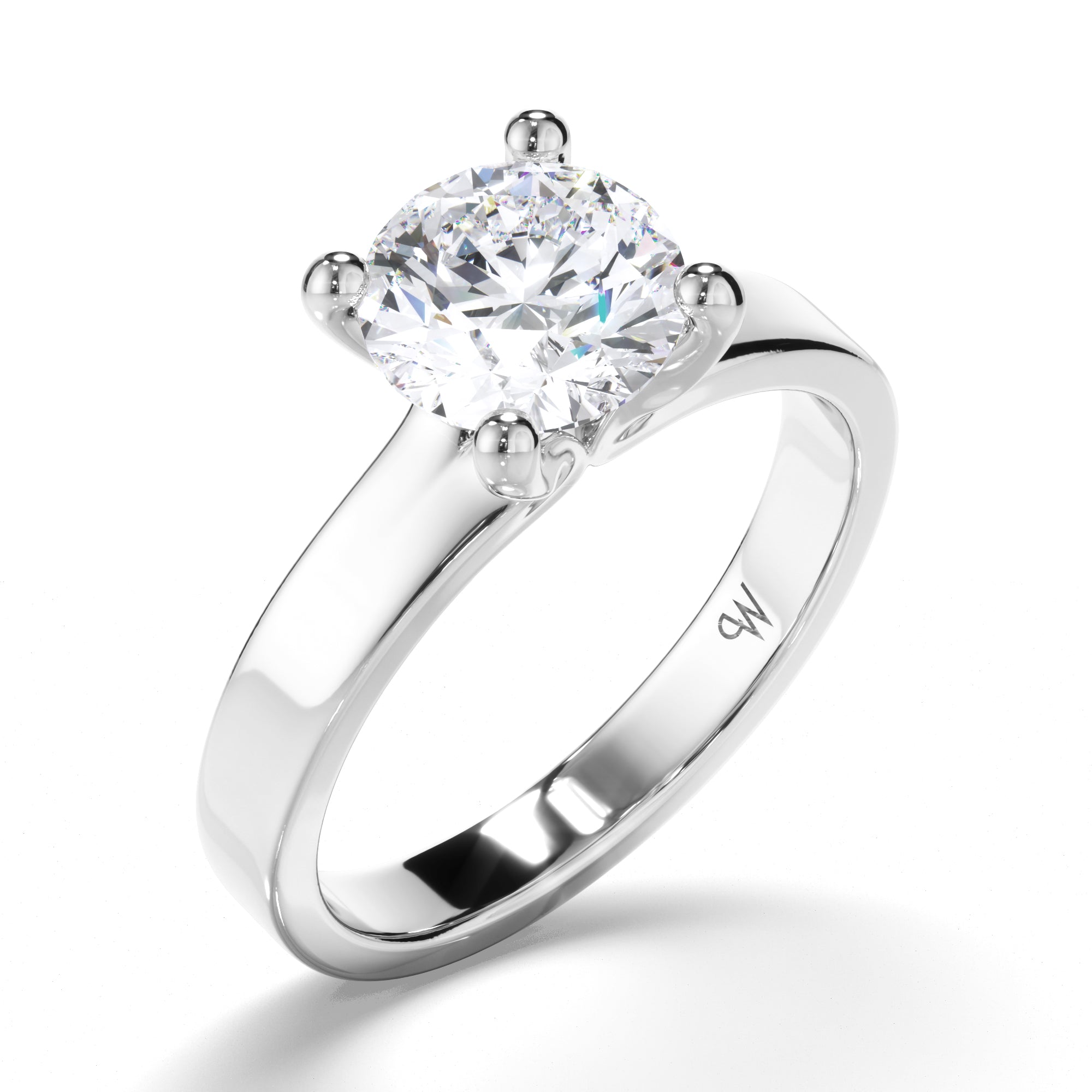 Round Diamond Solitaire Engagement Ring