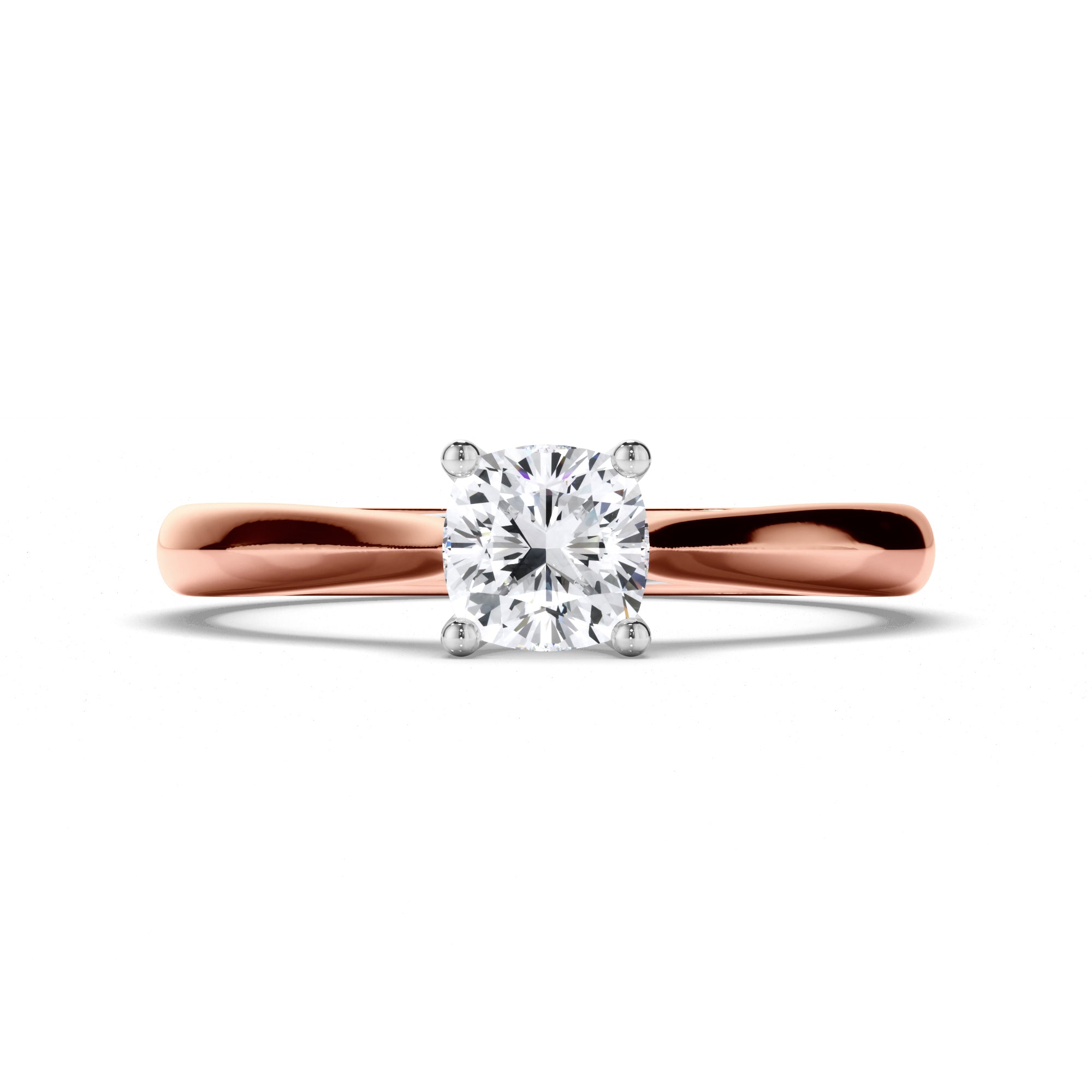 Cushion Diamond Solitaire Engagement Ring