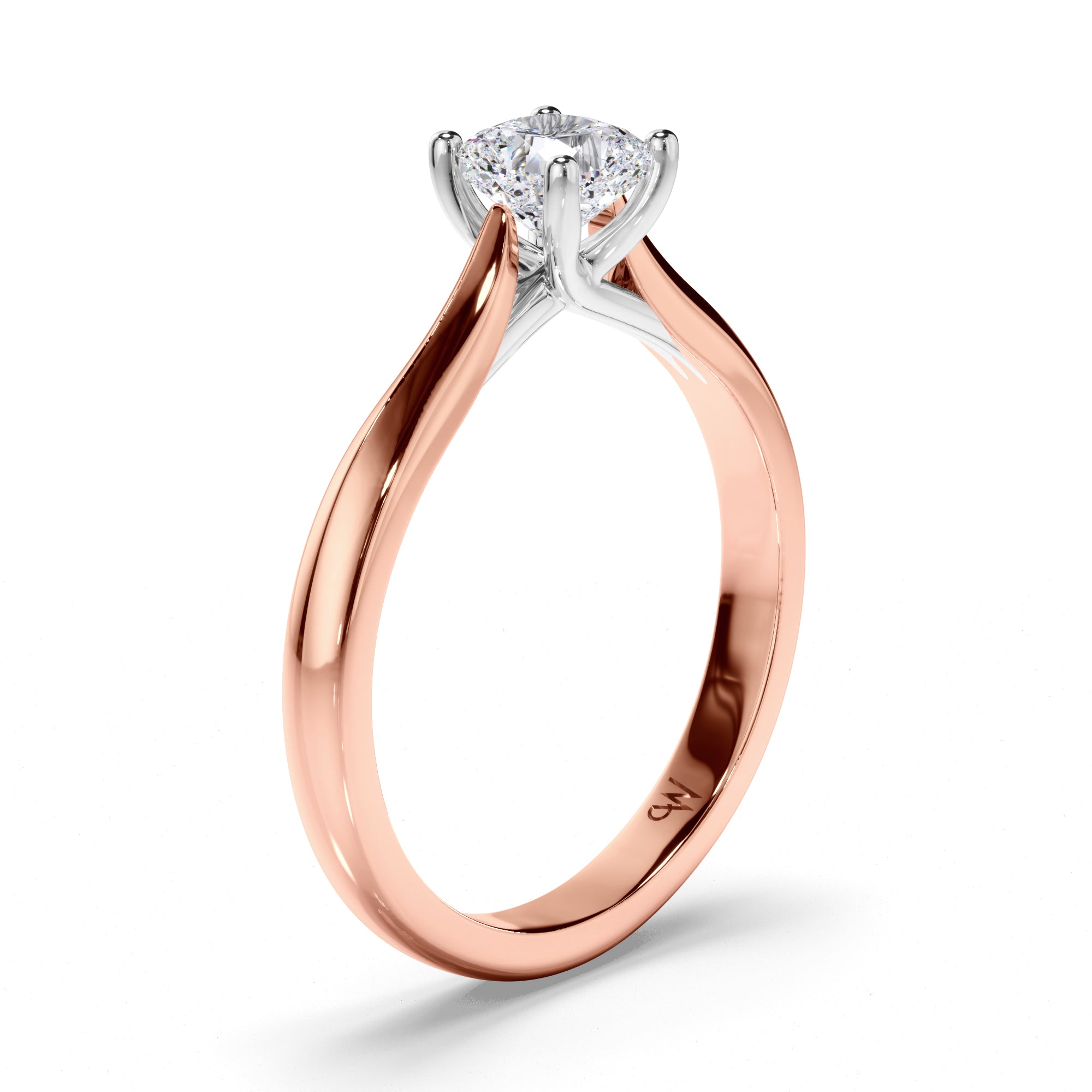 Cushion Diamond Solitaire Engagement Ring