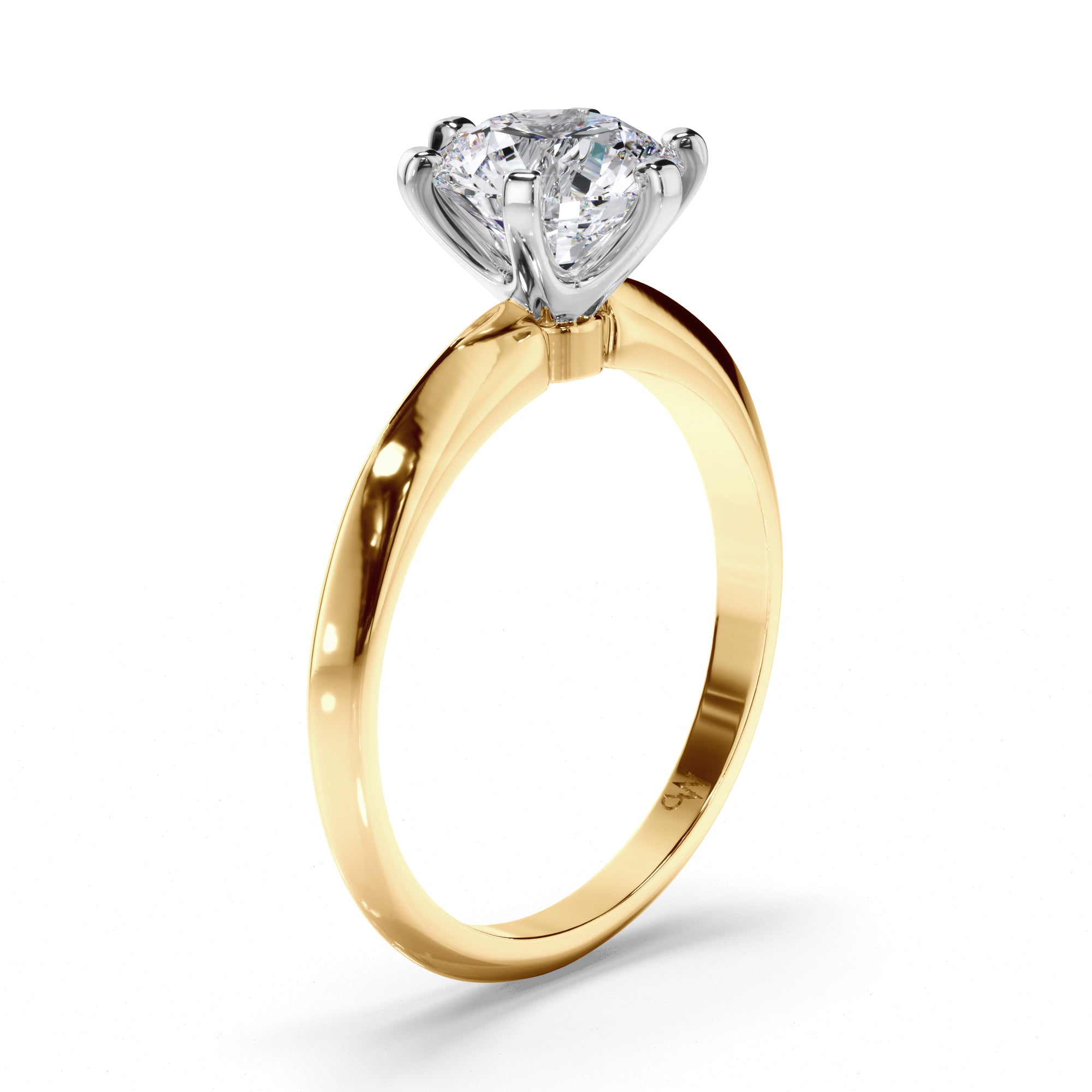 Round Diamond Solitaire Engagement Ring