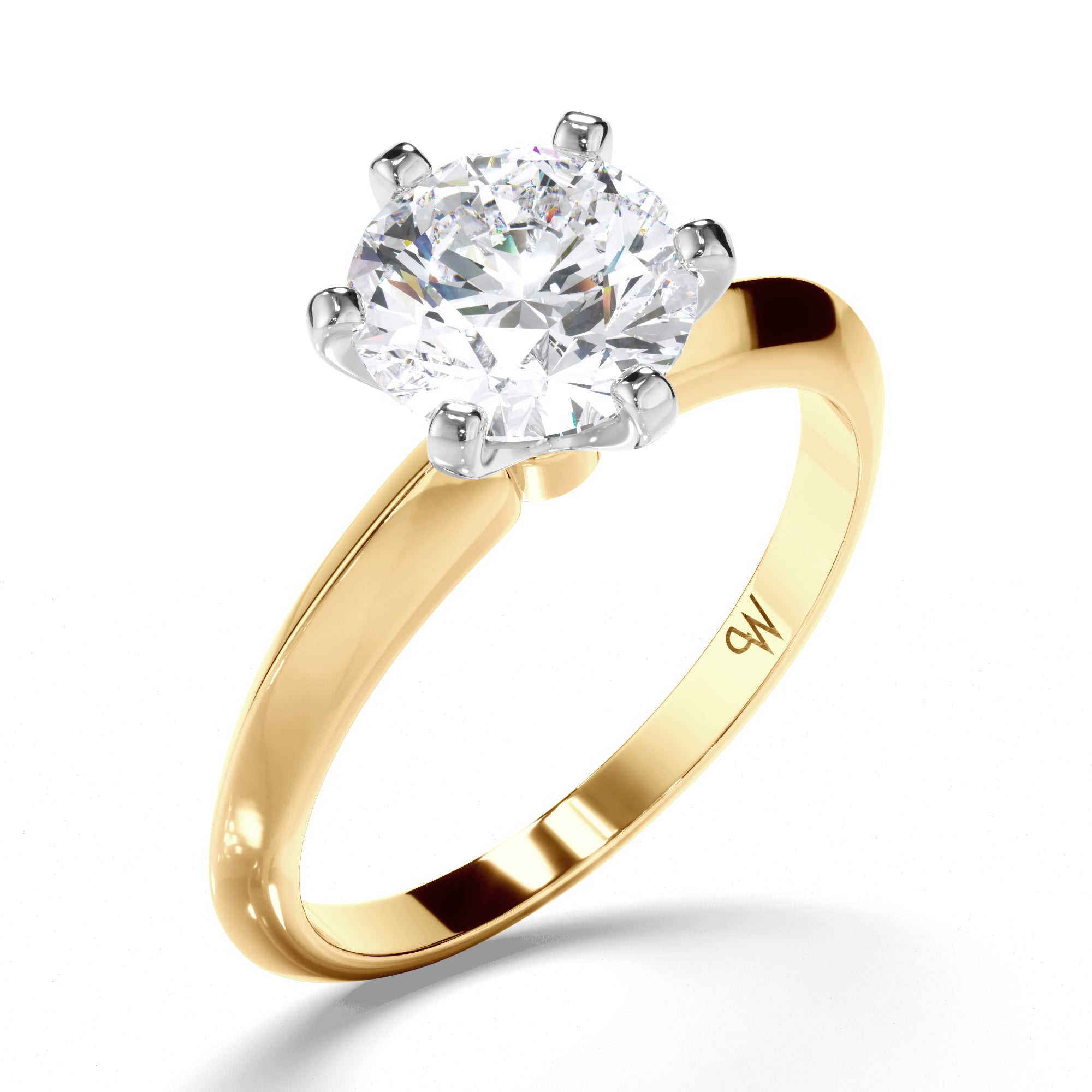 Round Diamond Solitaire Engagement Ring