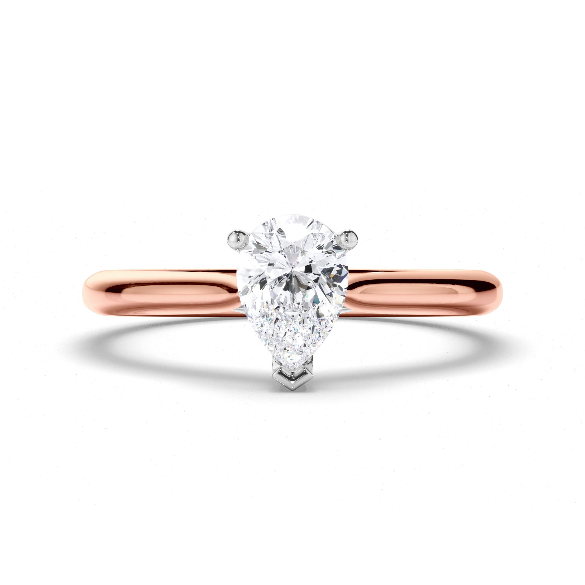Pear Diamond Solitaire Engagement Ring