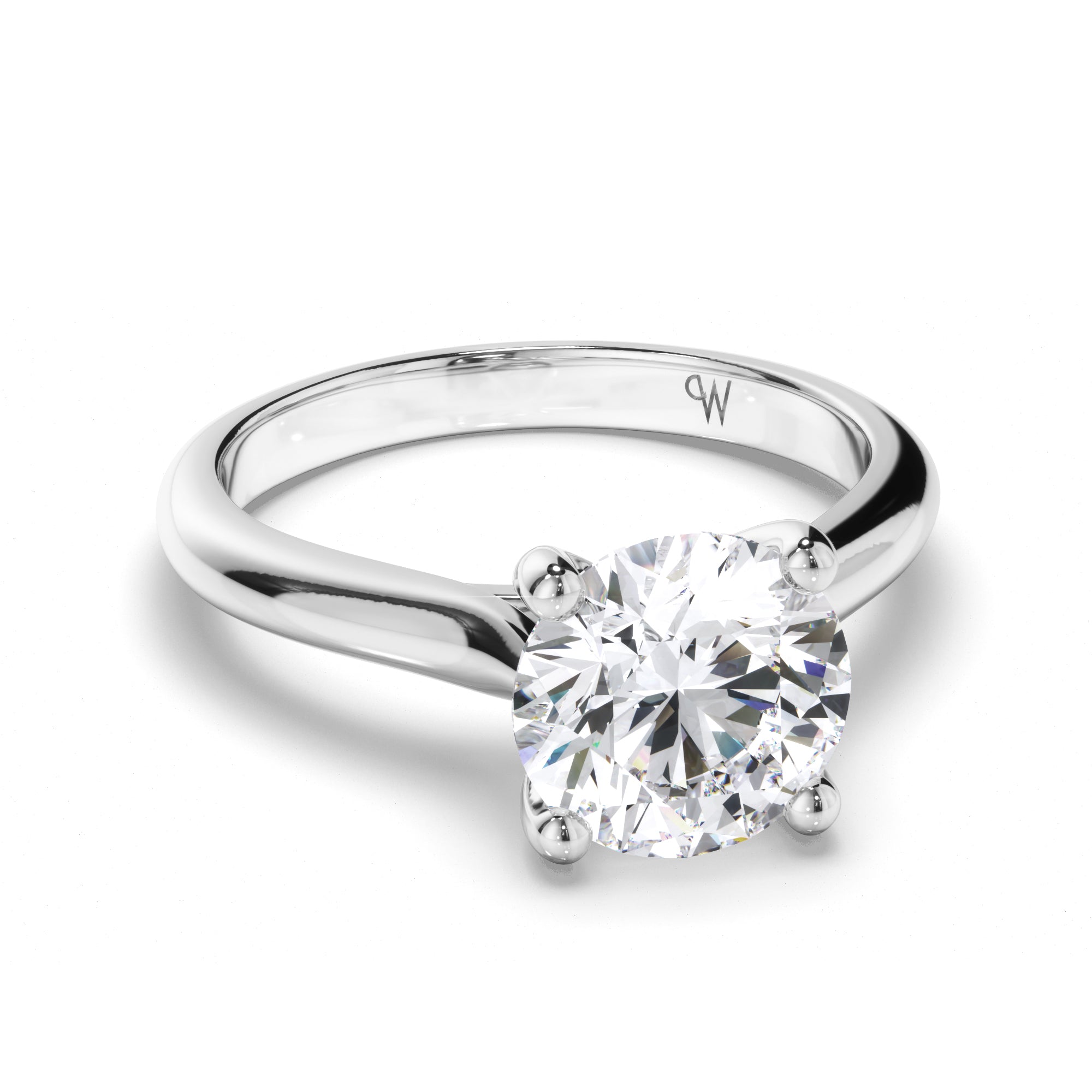 Round Diamond Solitaire Engagement Ring