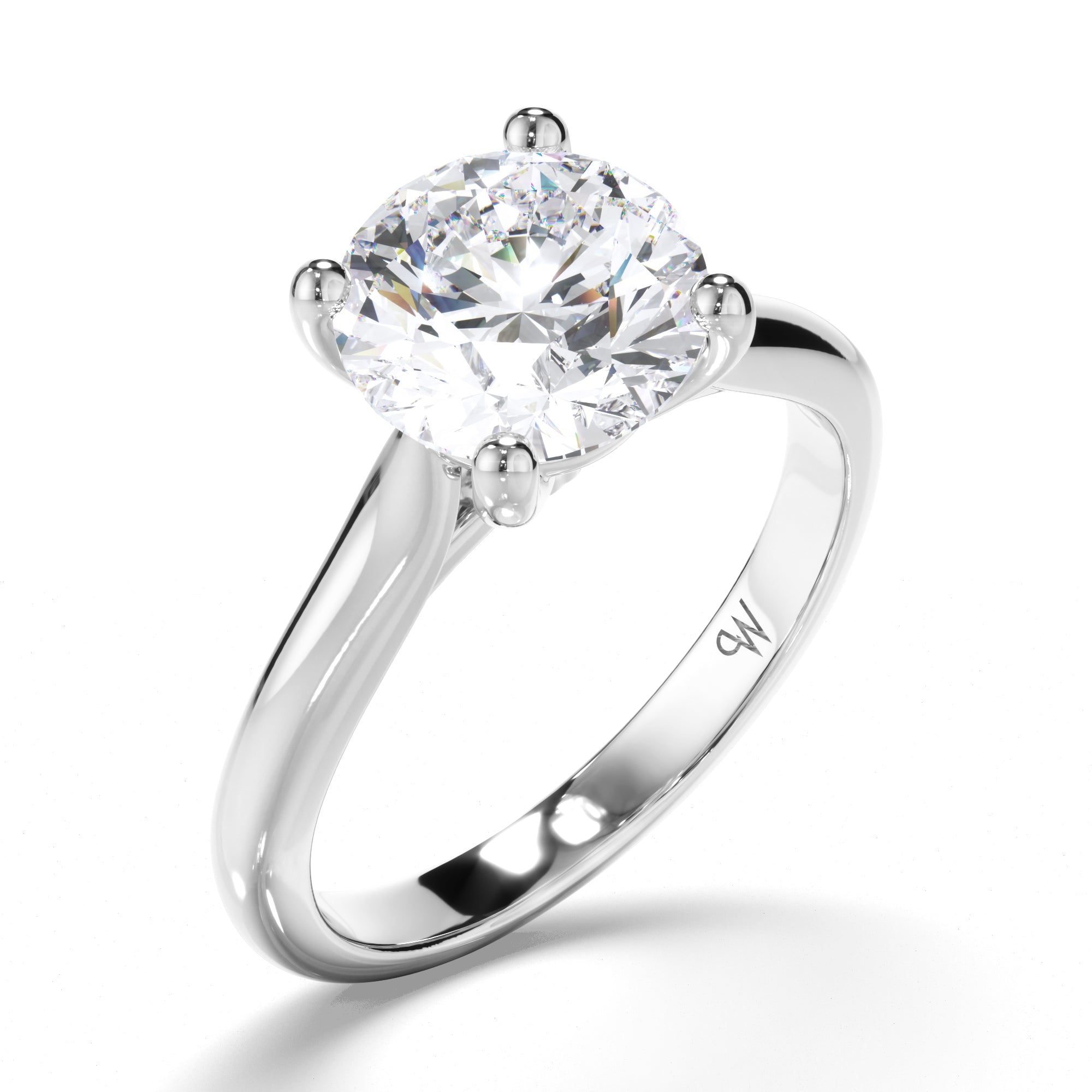 Round Diamond Solitaire Engagement Ring