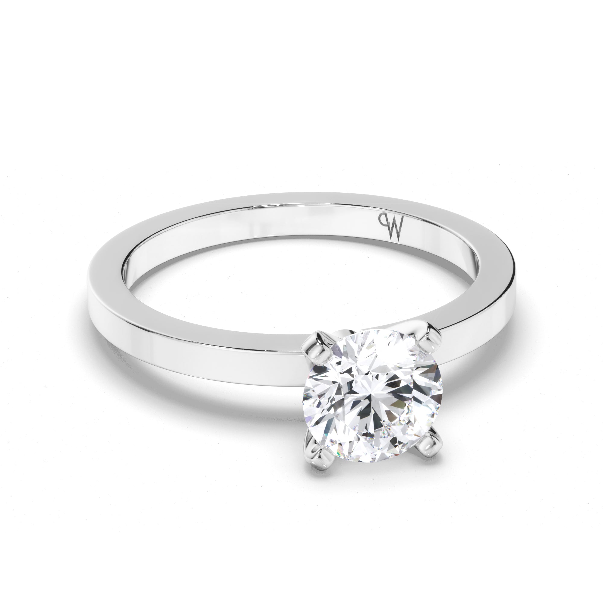 Round Diamond Solitaire Engagement Ring