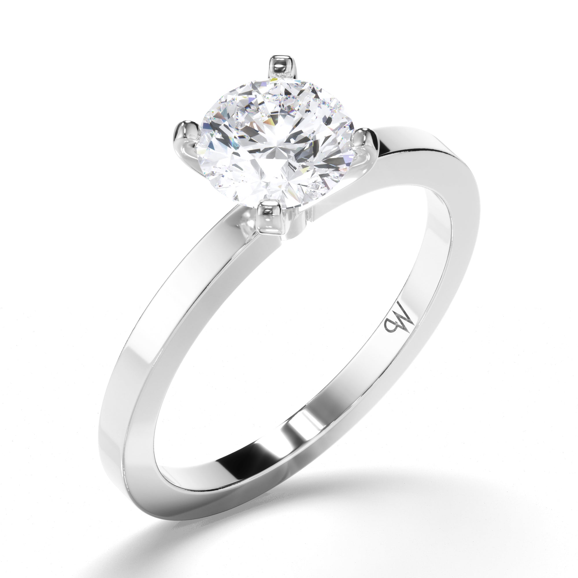 Round Diamond Solitaire Engagement Ring