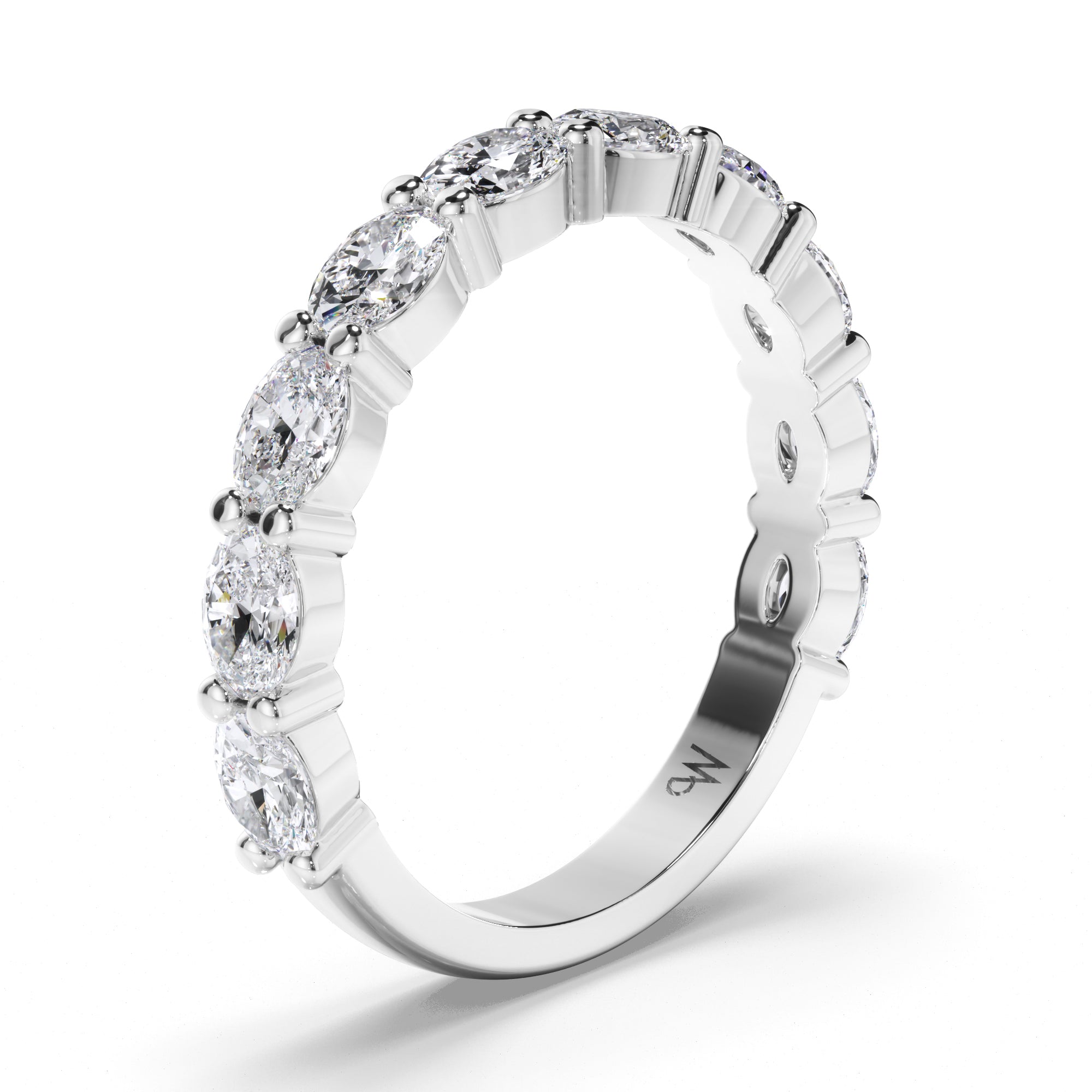 Oval Cut Diamond Wedding Ring