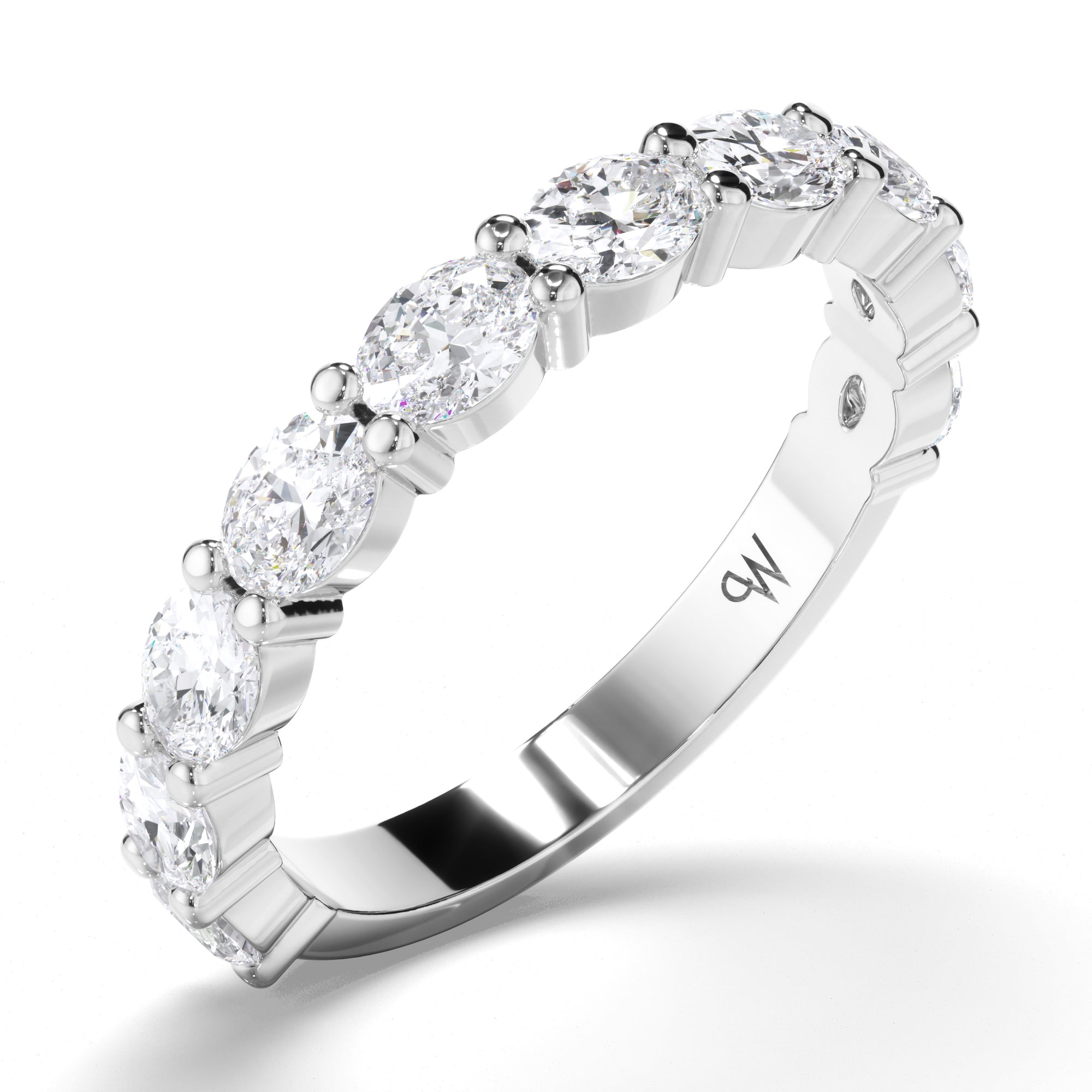 Oval Cut Diamond Wedding Ring