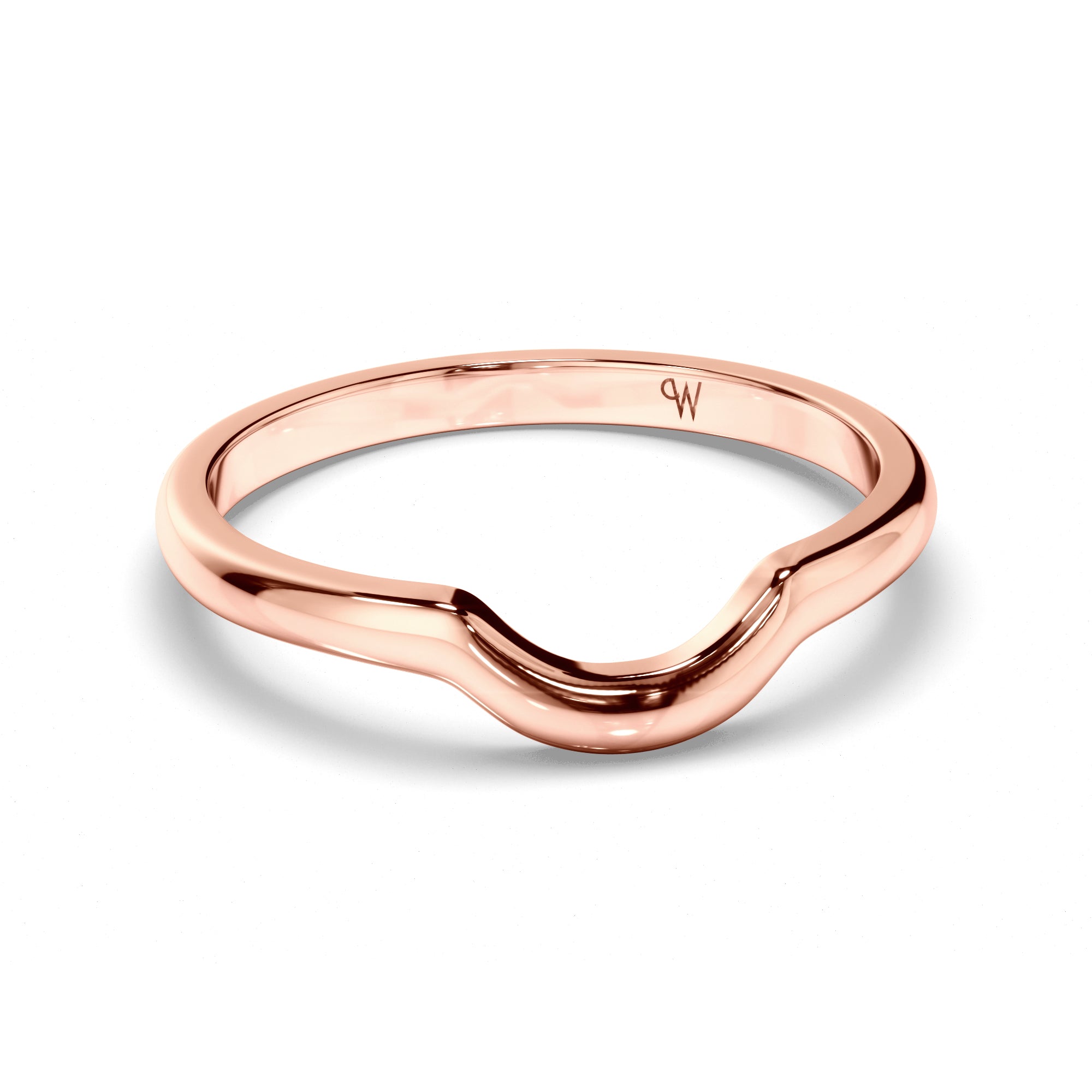 Curved Plain Wedding Ring
