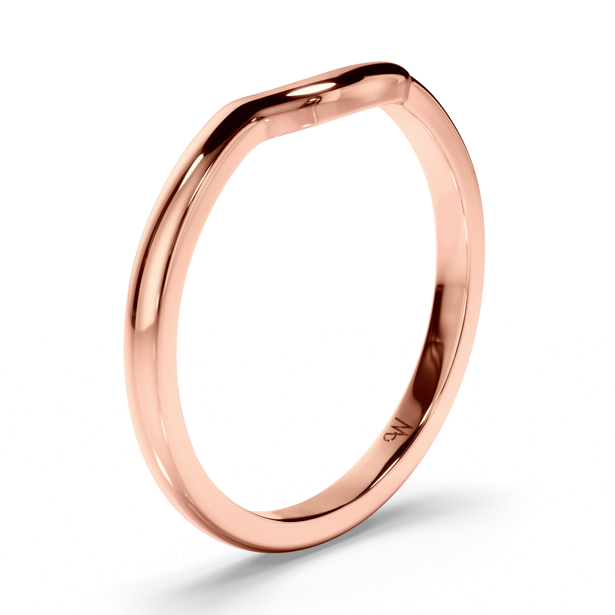 Curved Plain Wedding Ring