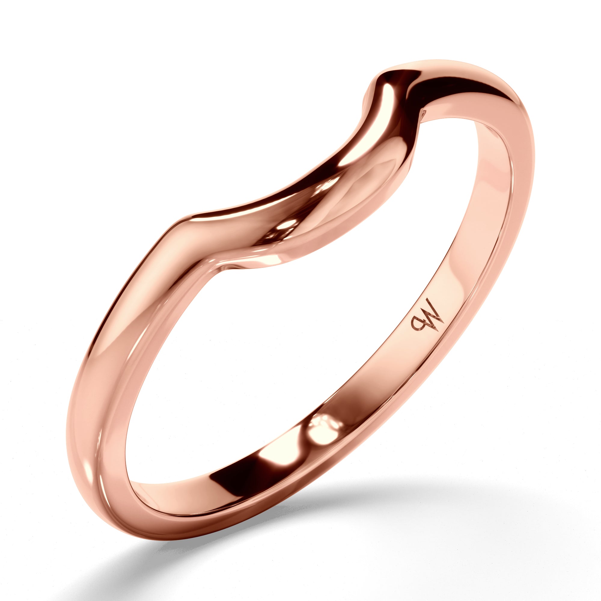 Curved Plain Wedding Ring