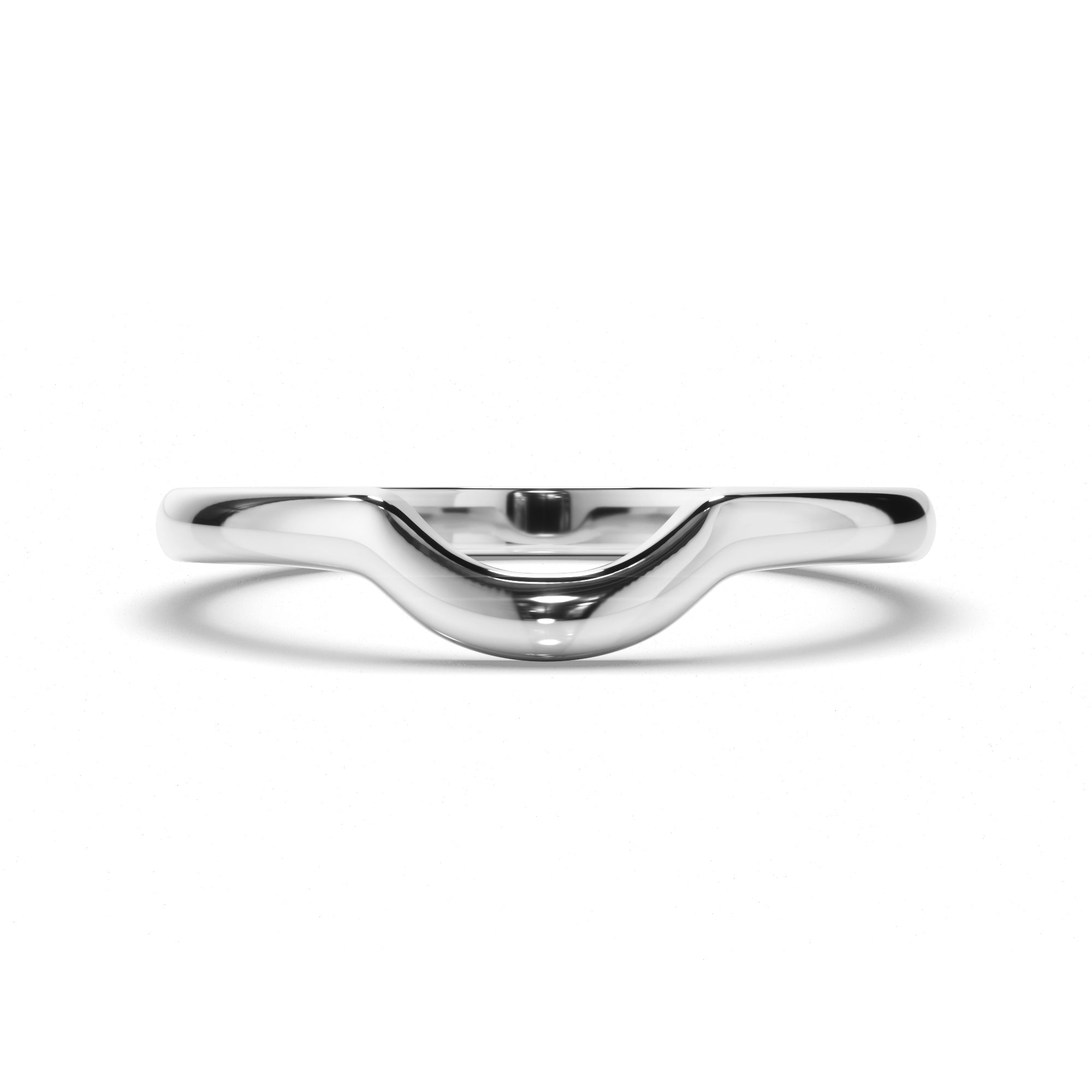 Curved Plain Wedding Ring