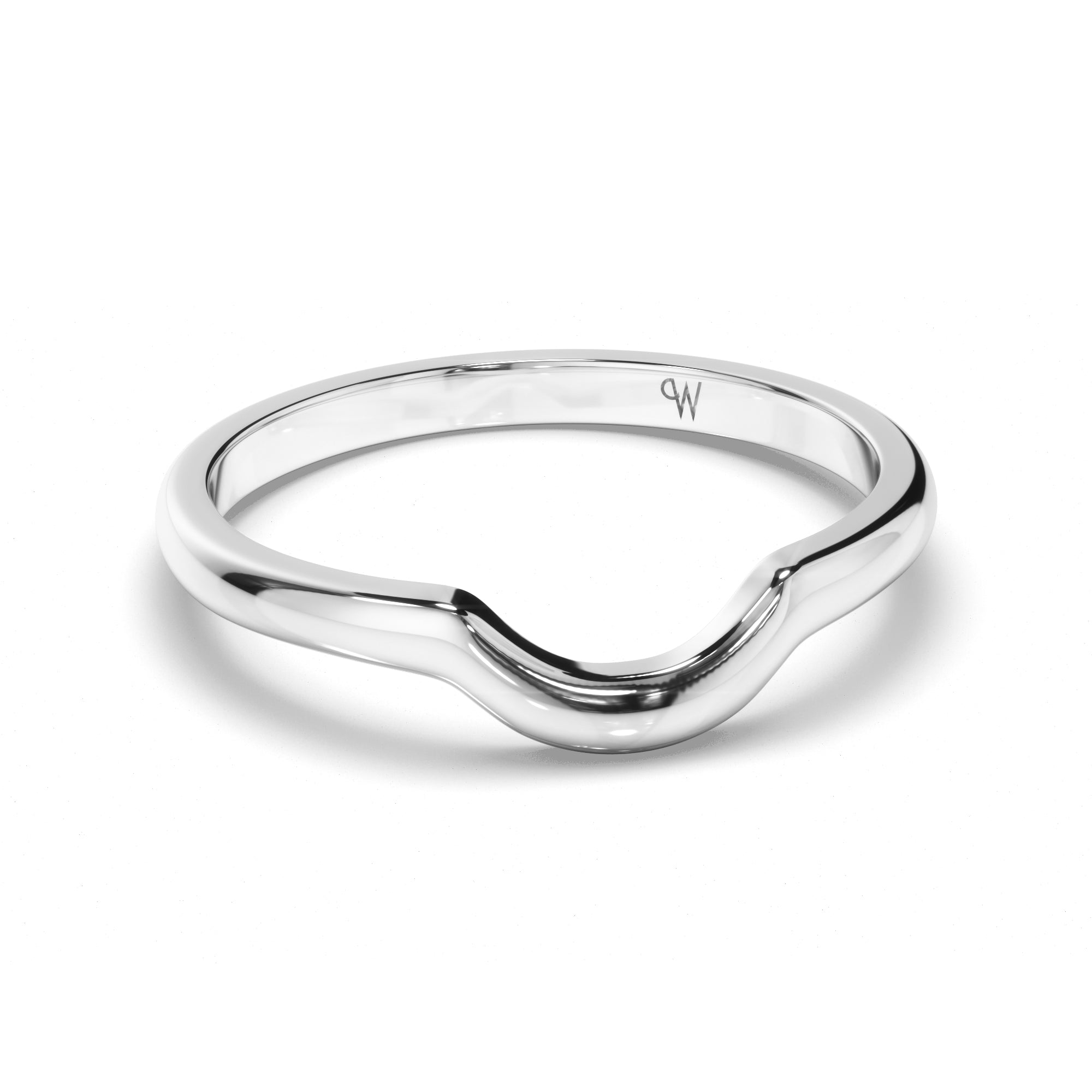 Curved Plain Wedding Ring