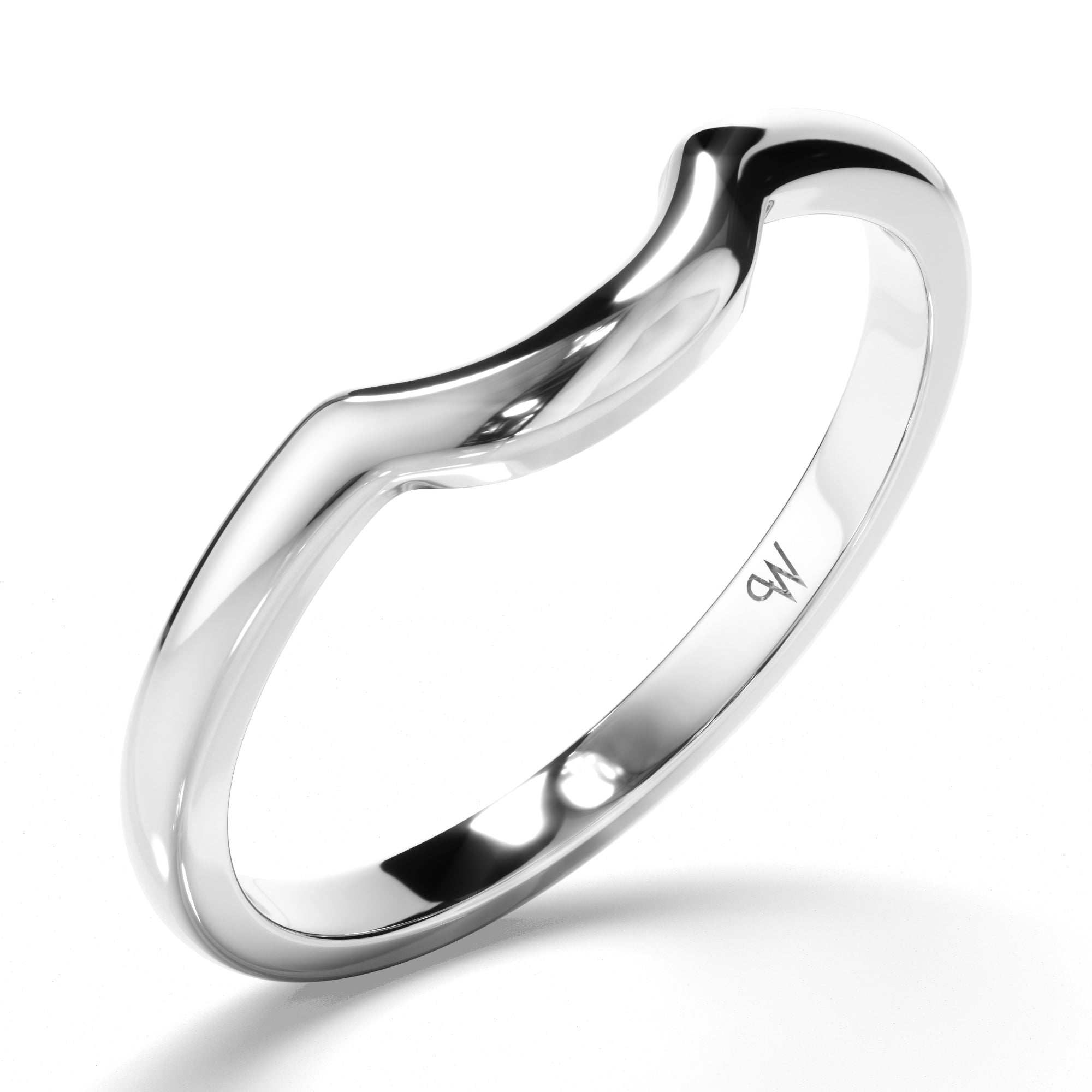 Curved Plain Wedding Ring